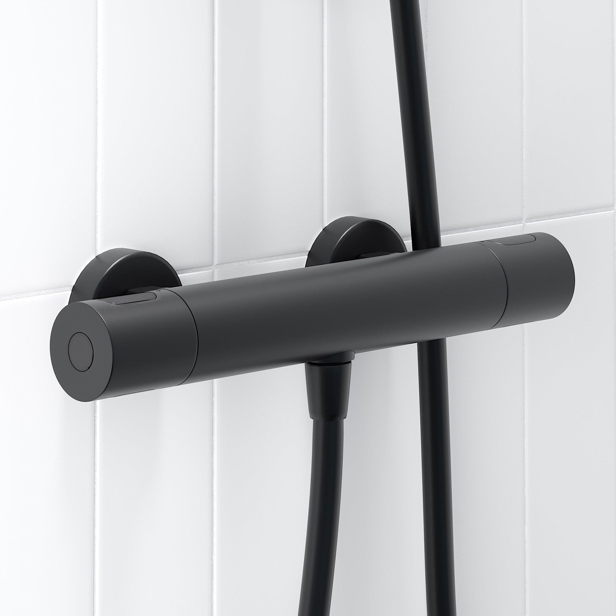 Strandby, Blandare - Dusch, Svart Matta - 29 cm - Blandare - Dusch - BATH DELUXE - EXCLUSIVE - 28-015-02-02-00 - BATHDELUXE SWEDEN