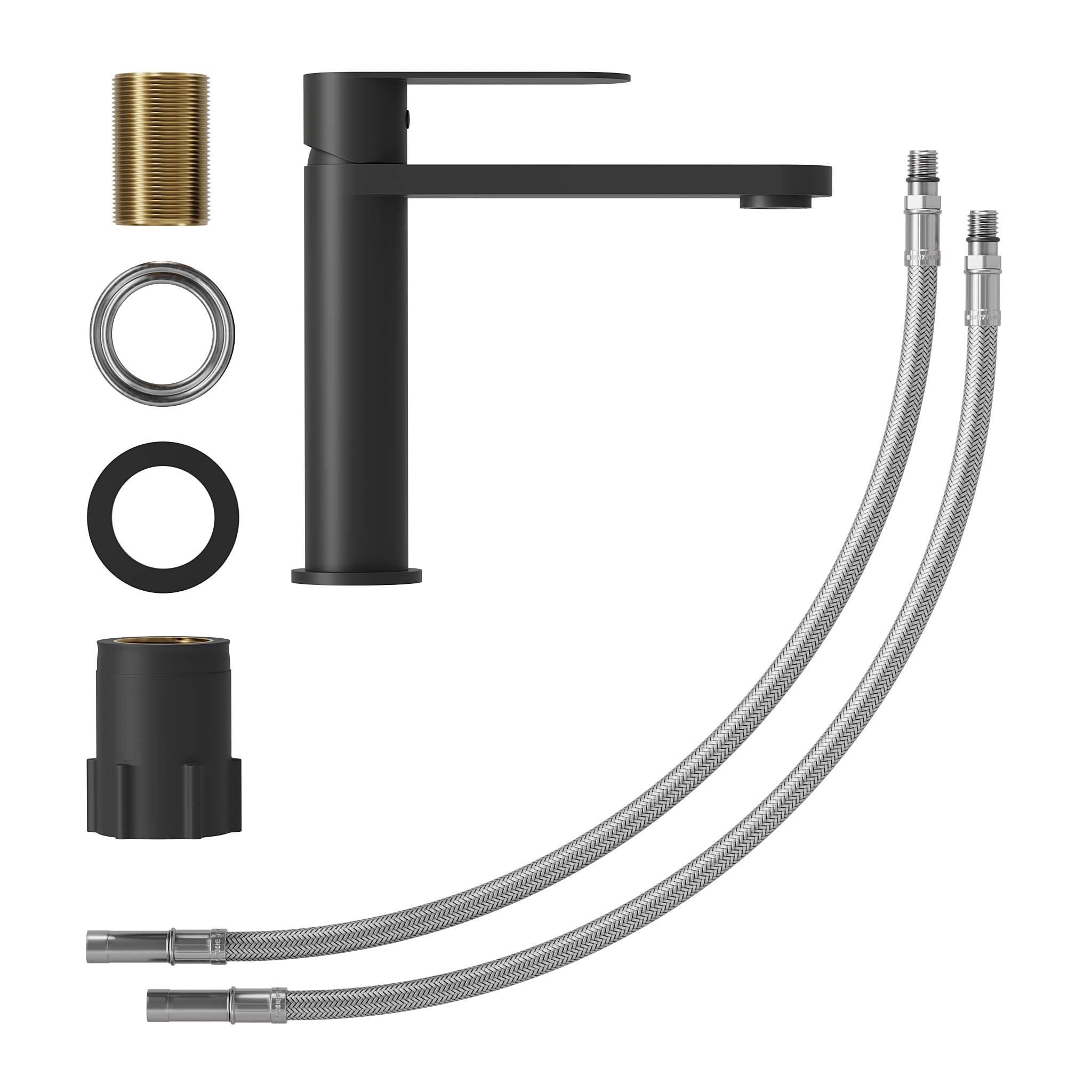 Tårnby, Blandare - Tvättställ, Grå Pistol - 3,5 cm - Blandare - Tvättställ - BATH DELUXE - BASIC - 28-017-02-73-02 - BATHDELUXE SWEDEN