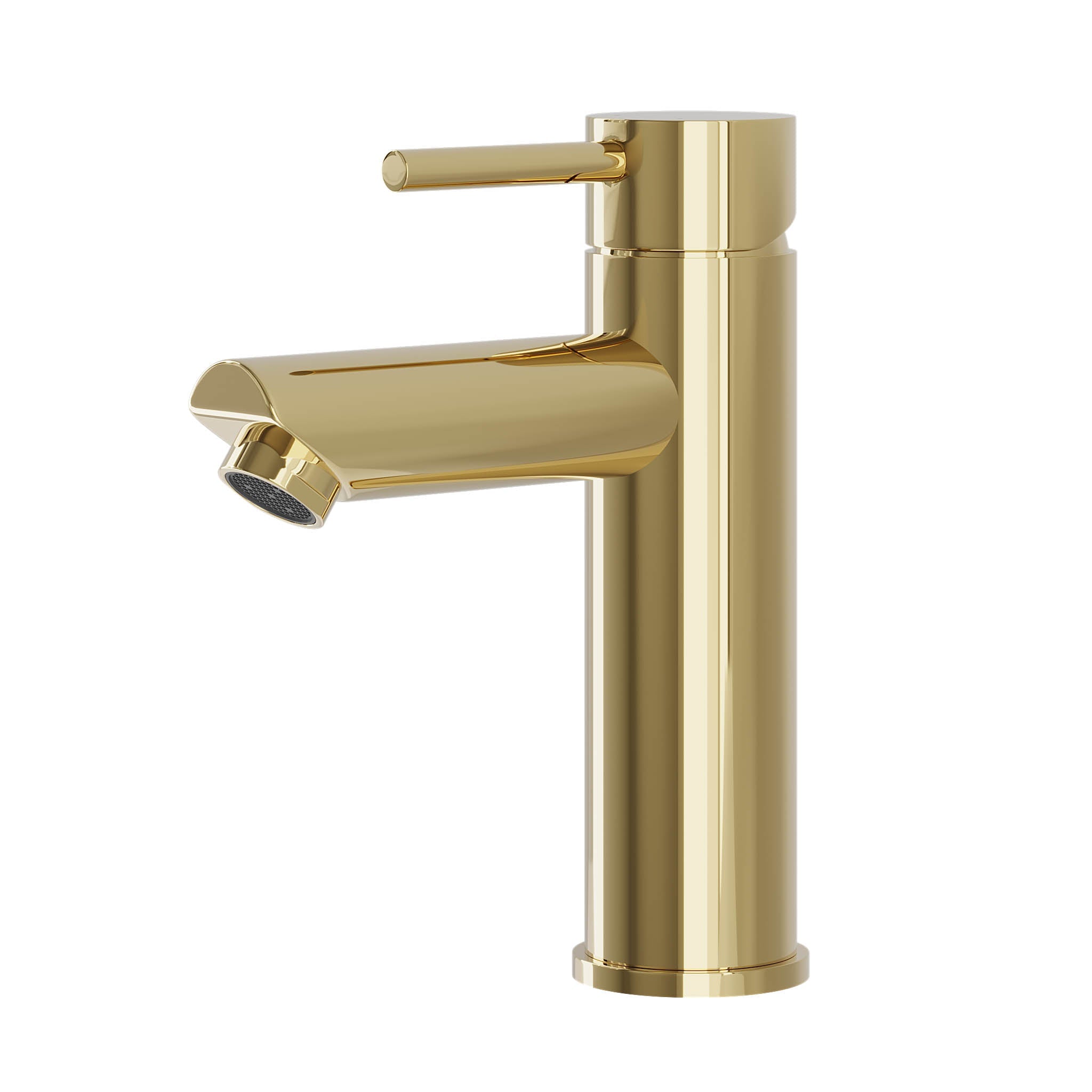 Ringsted, Blandare - Tvättställ, Mässing Blank - 4,5 cm - Blandare - Tvättställ - BATH DELUXE - BASIC - 28-017-03-64-02 - BATHDELUXE SWEDEN