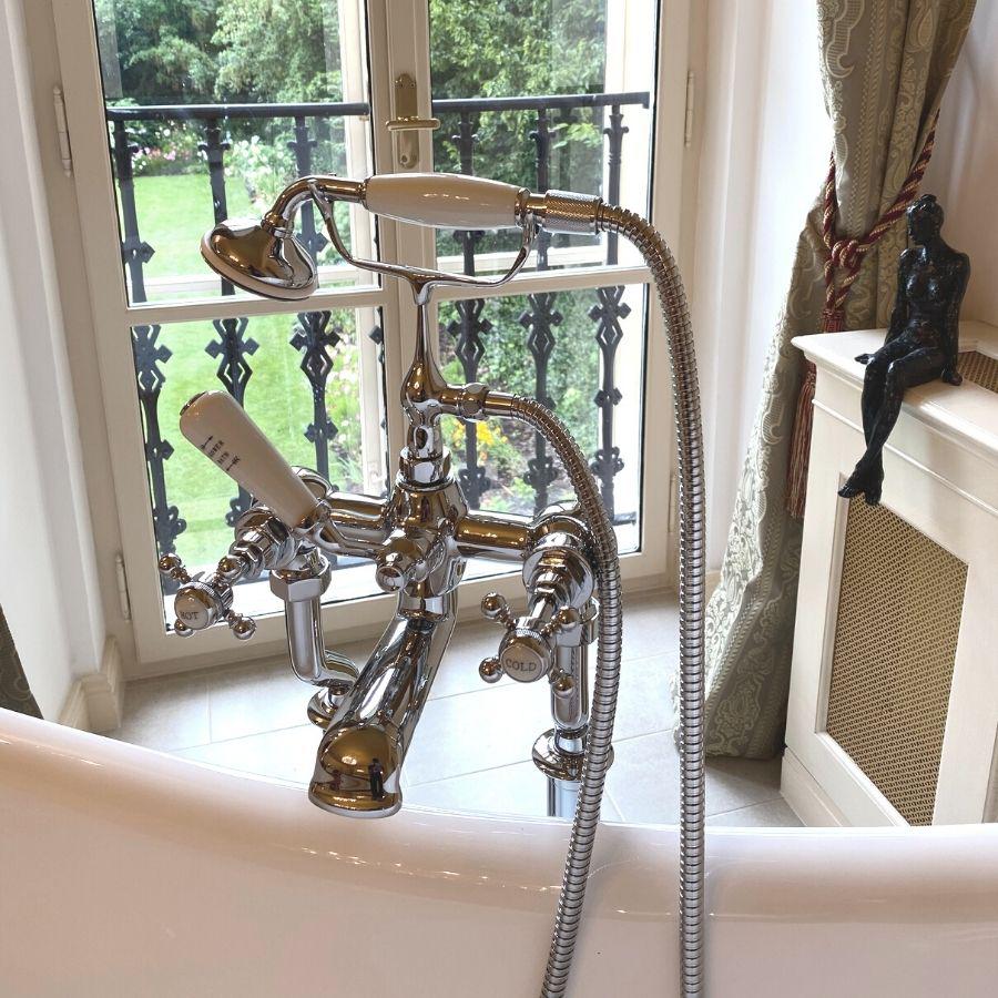 Ærøskøbing Golvstående Badkarsblandare, Krom - Badkarsblandare - BATH DELUXE - EXCLUSIVE - 28 - 108 - 01 - 60 - 00 - BATHDELUXE SWEDEN