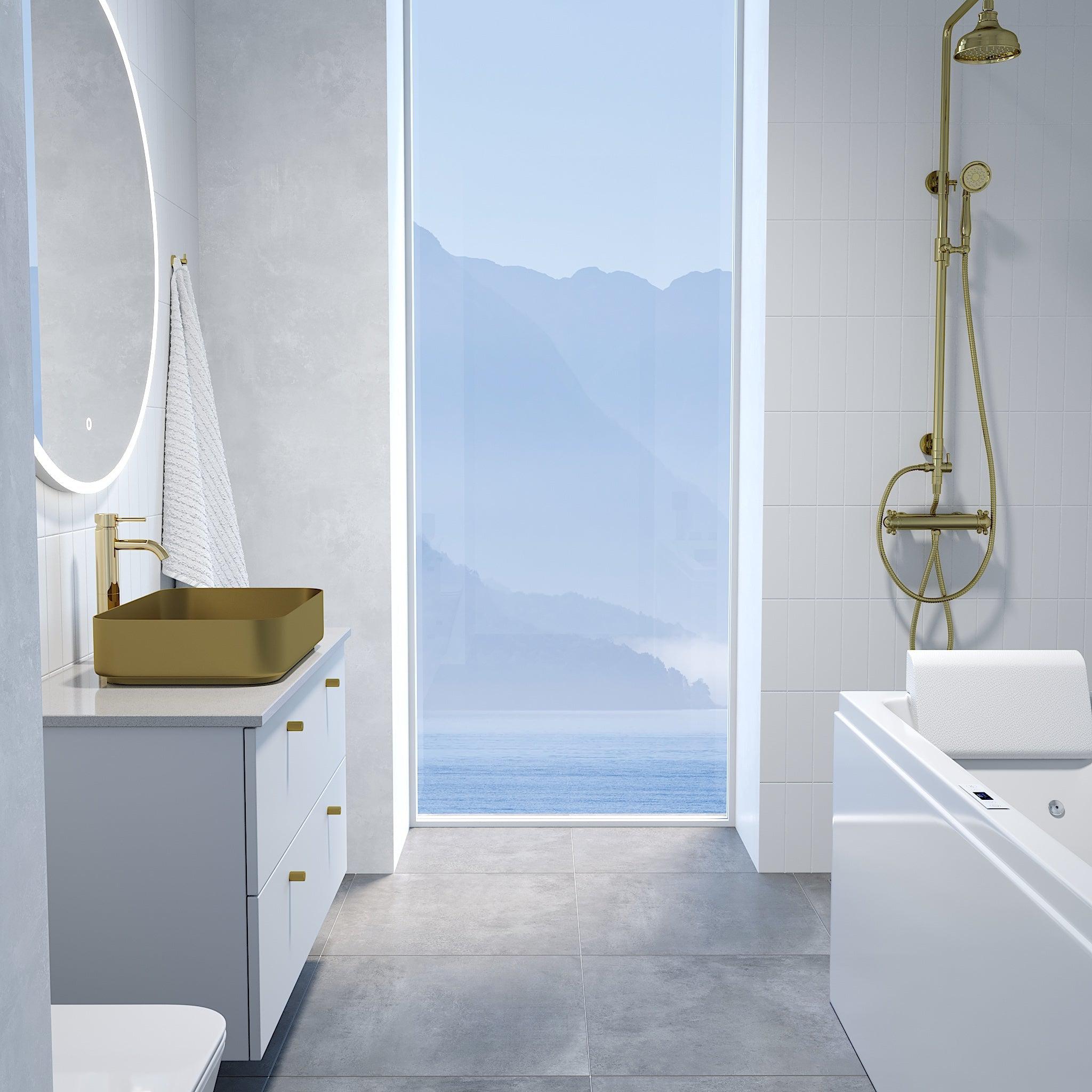 Ærøskøbing, Duschrörsset, Mässing - 15 cm - Duschrörsset - BATH DELUXE - EXCLUSIVE - 31-120-04-64-00 - BATHDELUXE SWEDEN