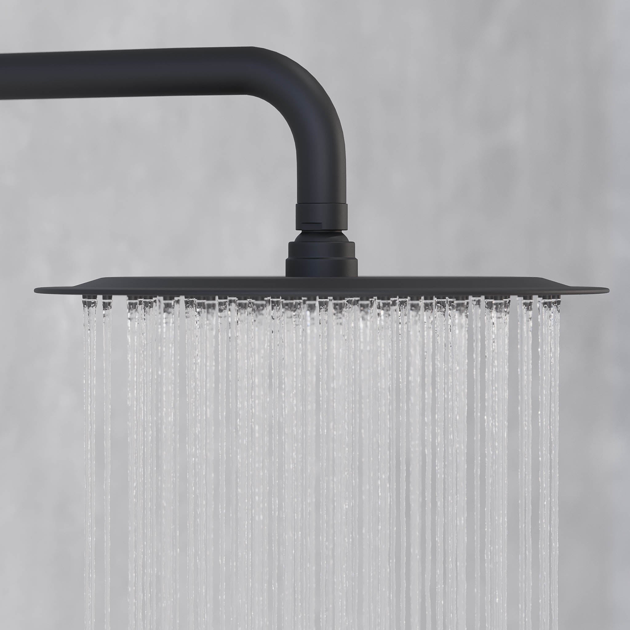 Takduschset med termostatblandare 150mm C/C – Ø250 mm takdusch, handdusch - mattsvart – Dragør - Duschsystem - Bath Deluxe - Dragør - 31-120-05-02-00 - BATHDELUXE SWEDEN