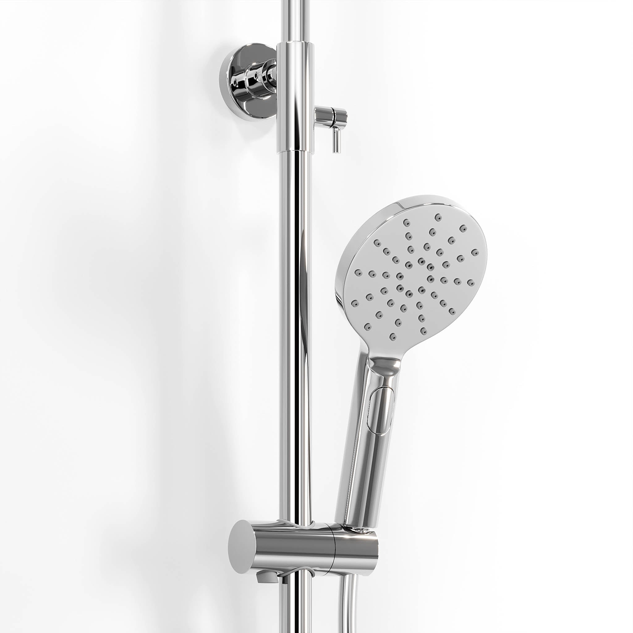 Takduschset med termostatblandare 150mm C/C - Ø250 mm takdusch, handdusch - krom - Dragør - Duschsystem - Bath Deluxe - Dragør - 31-120-05-60-00 - BATHDELUXE SWEDEN