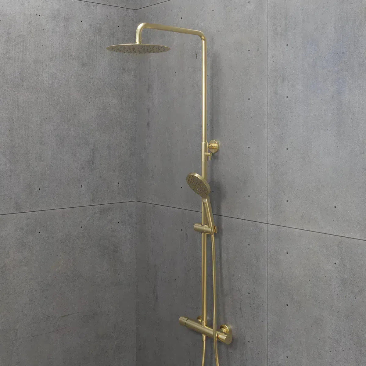 Dragør Takduschset m/Termostat blandare och 25 cm takdusch, 150 C/C - Takduschset - BATH DELUXE - EXCLUSIVE - 31 - 120 - 05 - 70 - 00 - BATHDELUXE SWEDEN