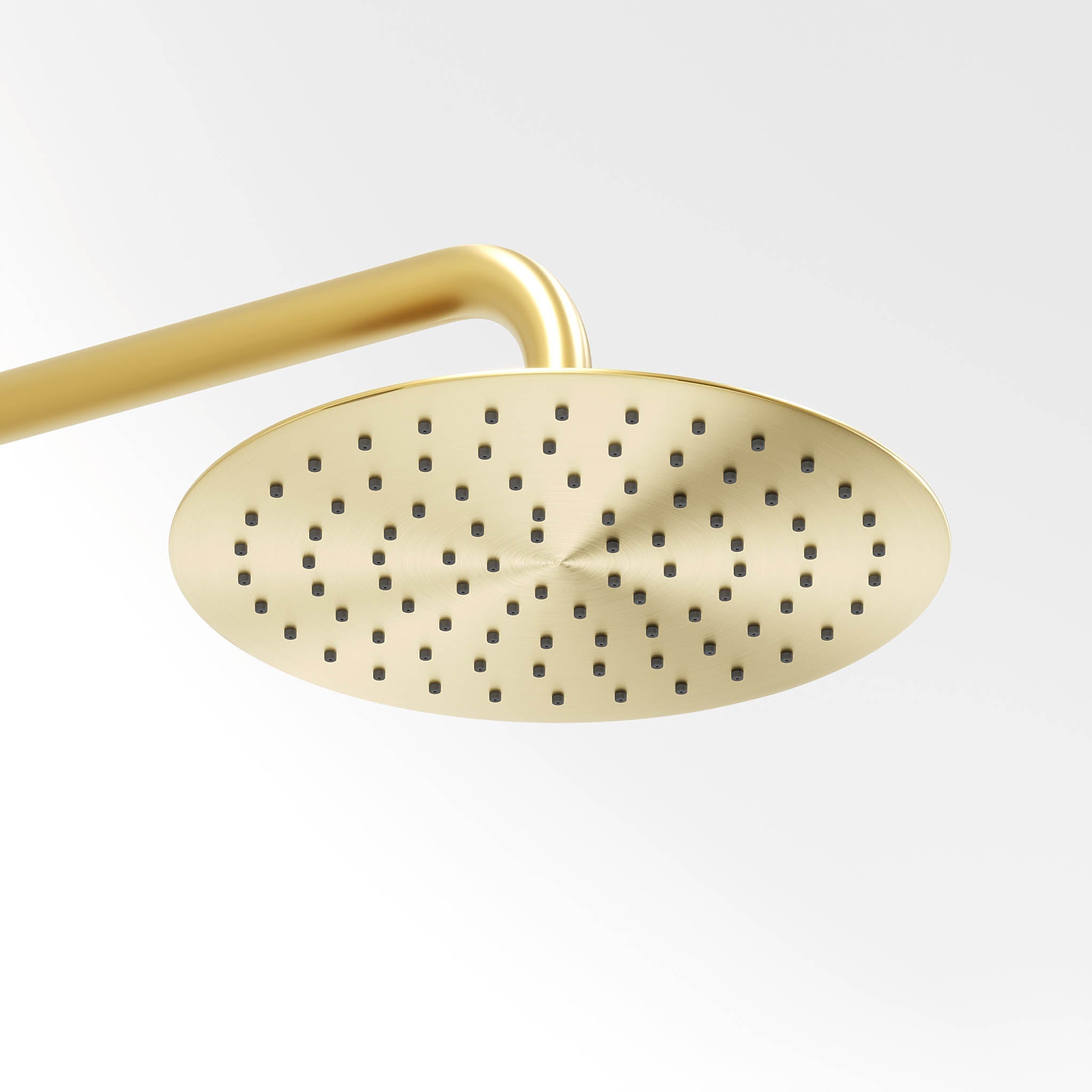Takduschset med termostatblandare 150mm C/C - Ø250 mm takdusch, handdusch - borstad mässing - Dragør - Duschsystem - Bath Deluxe - Dragør - 31-120-05-70-00 - BATHDELUXE SWEDEN
