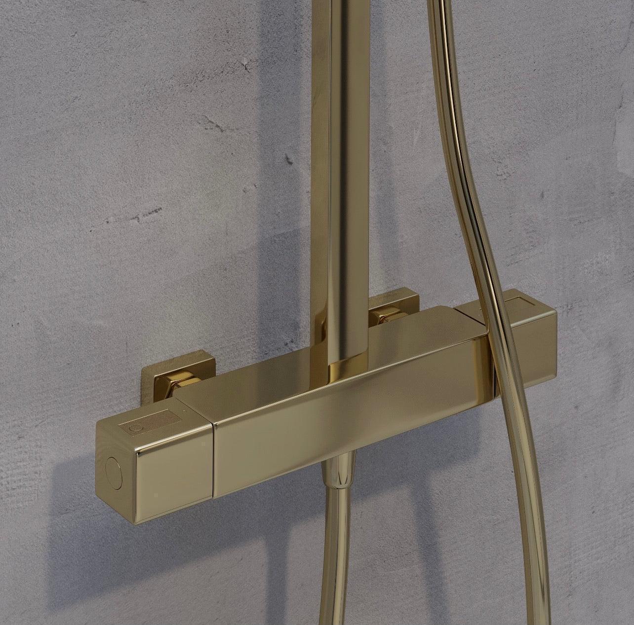 Næsby, Shower Tube Set, Brass Mat - 29 cm - MASTERSTORE - 8595677133417 - Shower Tube Set - 31 - 120 - 06 - 70 - 00 - 8595677133417