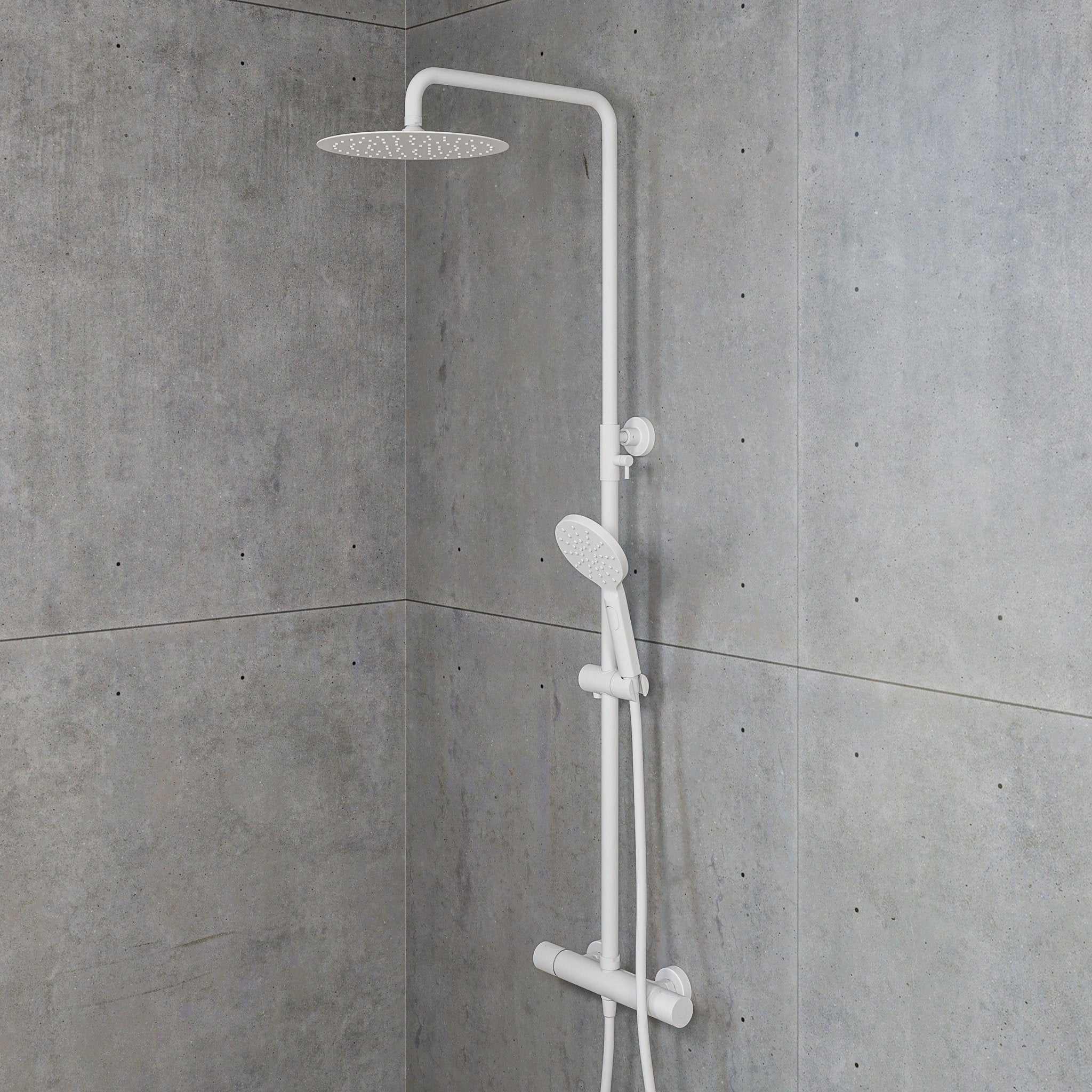 Dragør Takduschset m/Termostat blandare och 25 cm takdusch, 160 C/C - Takduschset - BATH DELUXE - EXCLUSIVE - 31 - 120 - 07 - 01 - 00 - BATHDELUXE SWEDEN