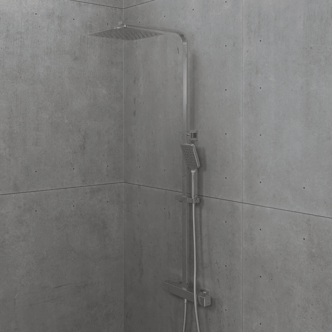 Næsby, Duschrörsset, Krom - 29 cm - Duschrörsset - BATH DELUXE - EXCLUSIVE - 31-120-08-60-00 - BATHDELUXE SWEDEN