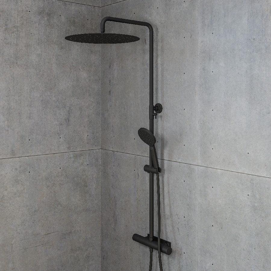 Dragør Takduschset m/Termostat blandare och 40 cm takdusch, 160 C/C - Takduschset - BATH DELUXE - EXCLUSIVE - 31 - 120 - 09 - 63 - 00 - BATHDELUXE SWEDEN