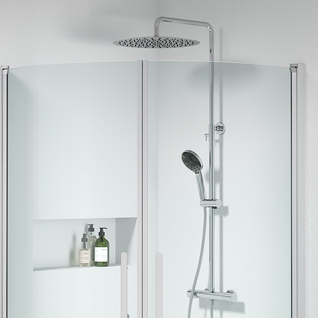 Dragør Takduschset m/Termostat blandare och 40 cm takdusch, 160 C/C