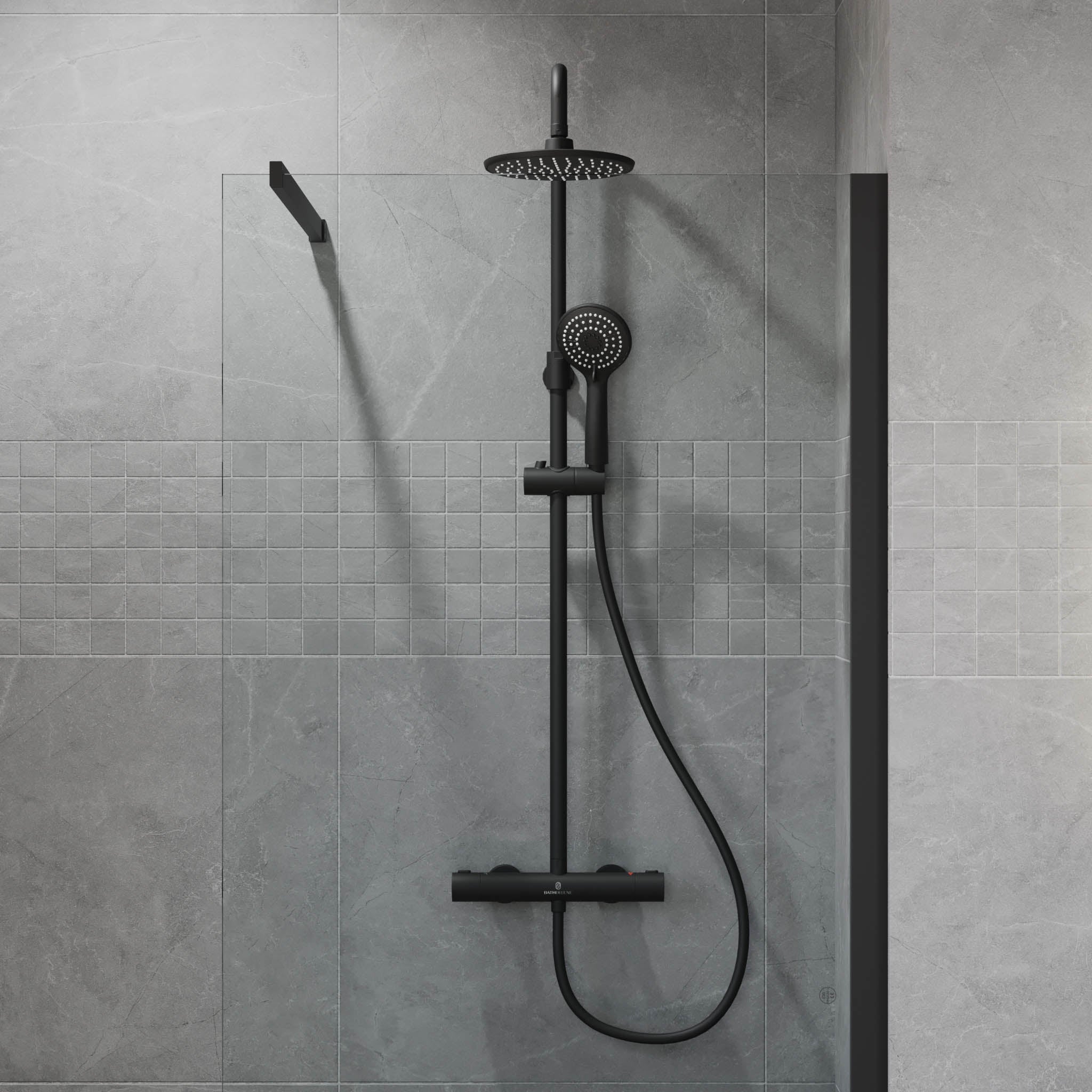 Holly takduschset med termostat 150 CC - Takduschset - BATH DELUXE - BASIC - 31 - 150 - 17 - 02 - 02 - BATHDELUXE SWEDEN