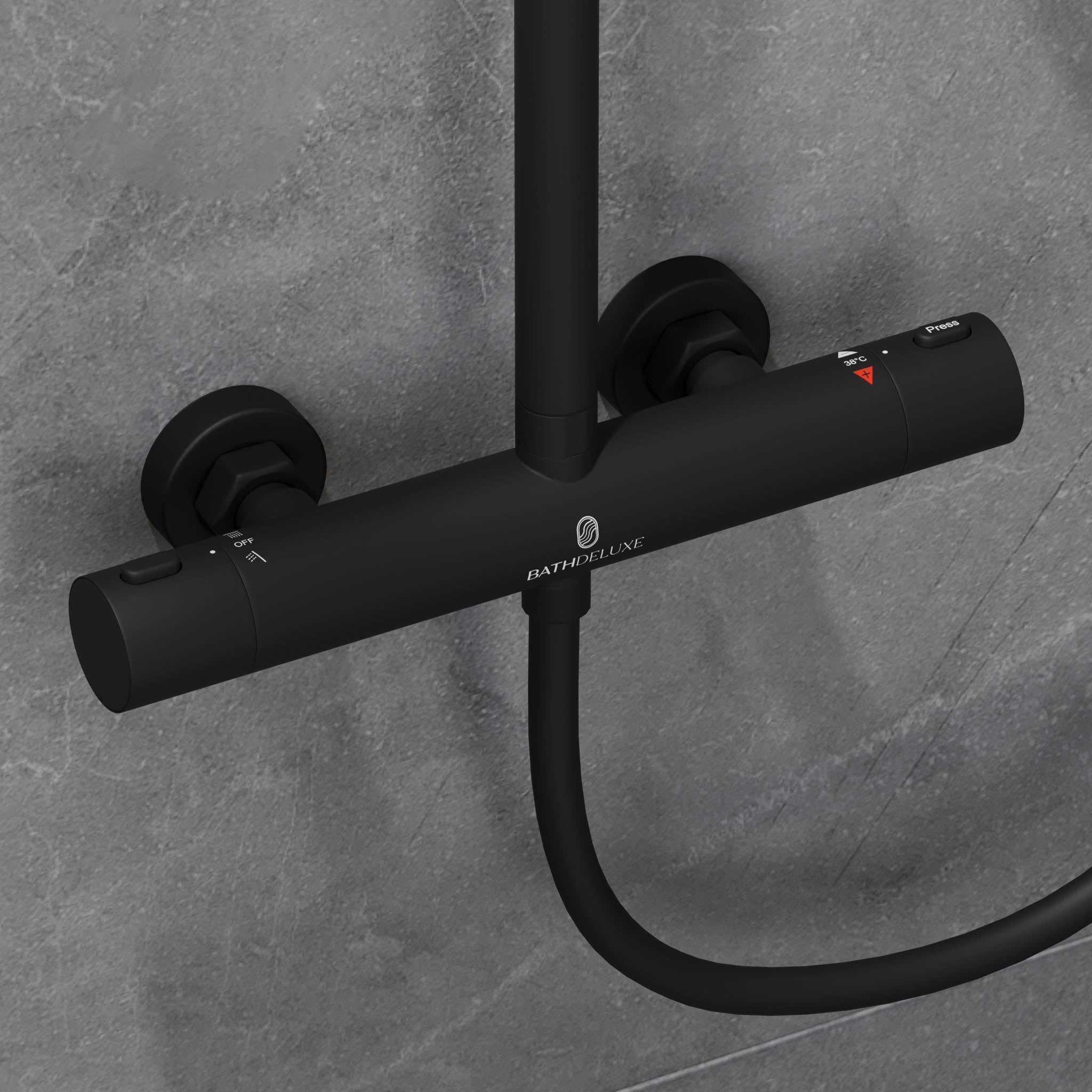 Holly, Duschrörsset, Krom - Duschrörsset - BATH DELUXE - BASIC - 31-150-17-60-02 - BATHDELUXE SWEDEN