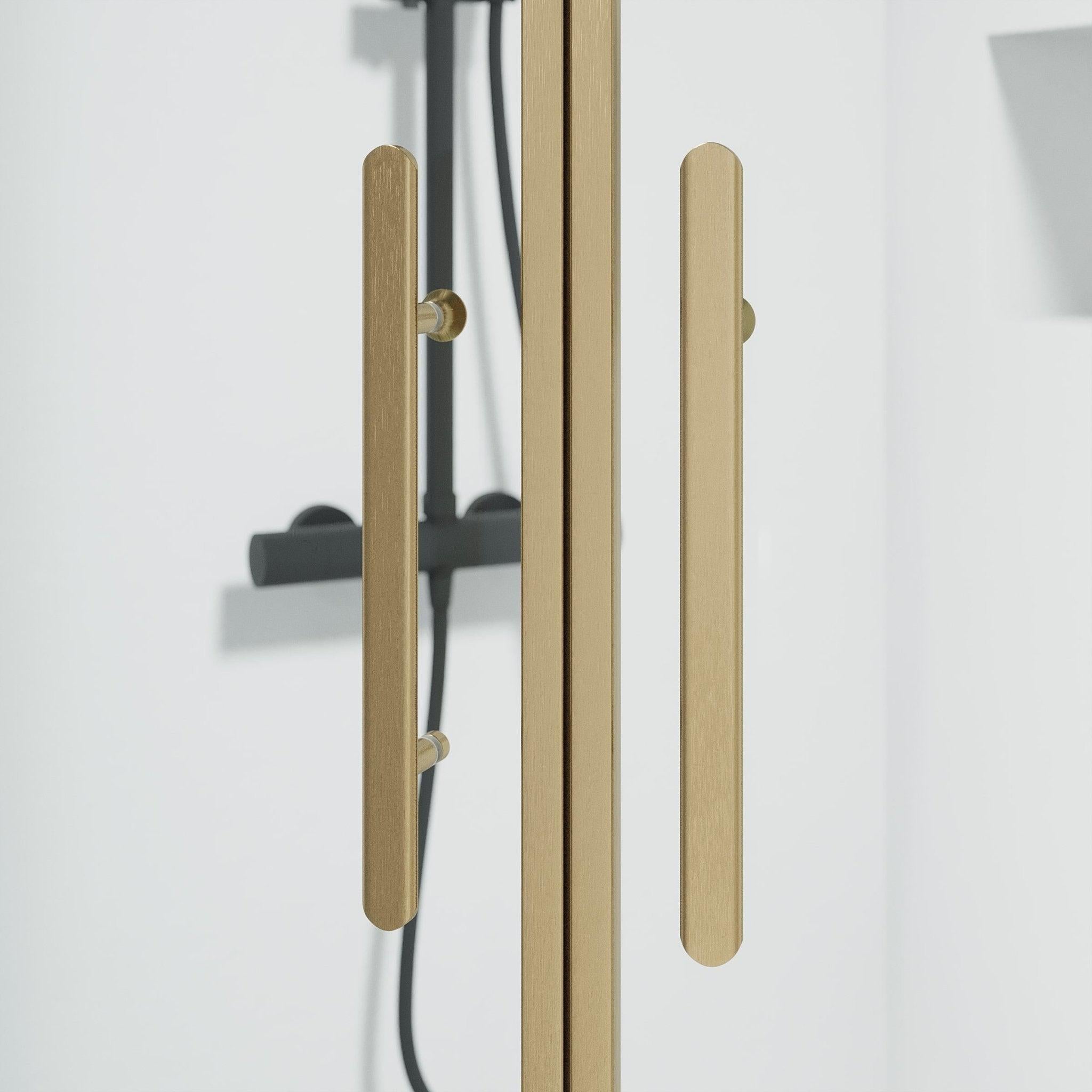Rund - Klar, Duschset - Rund, Klar/Brons - 80 cm - Duschkabinset - Kod - BATH DELUXE - PRESTIGE - 35-808-70-50-00 - BATHDELUXE SWEDEN