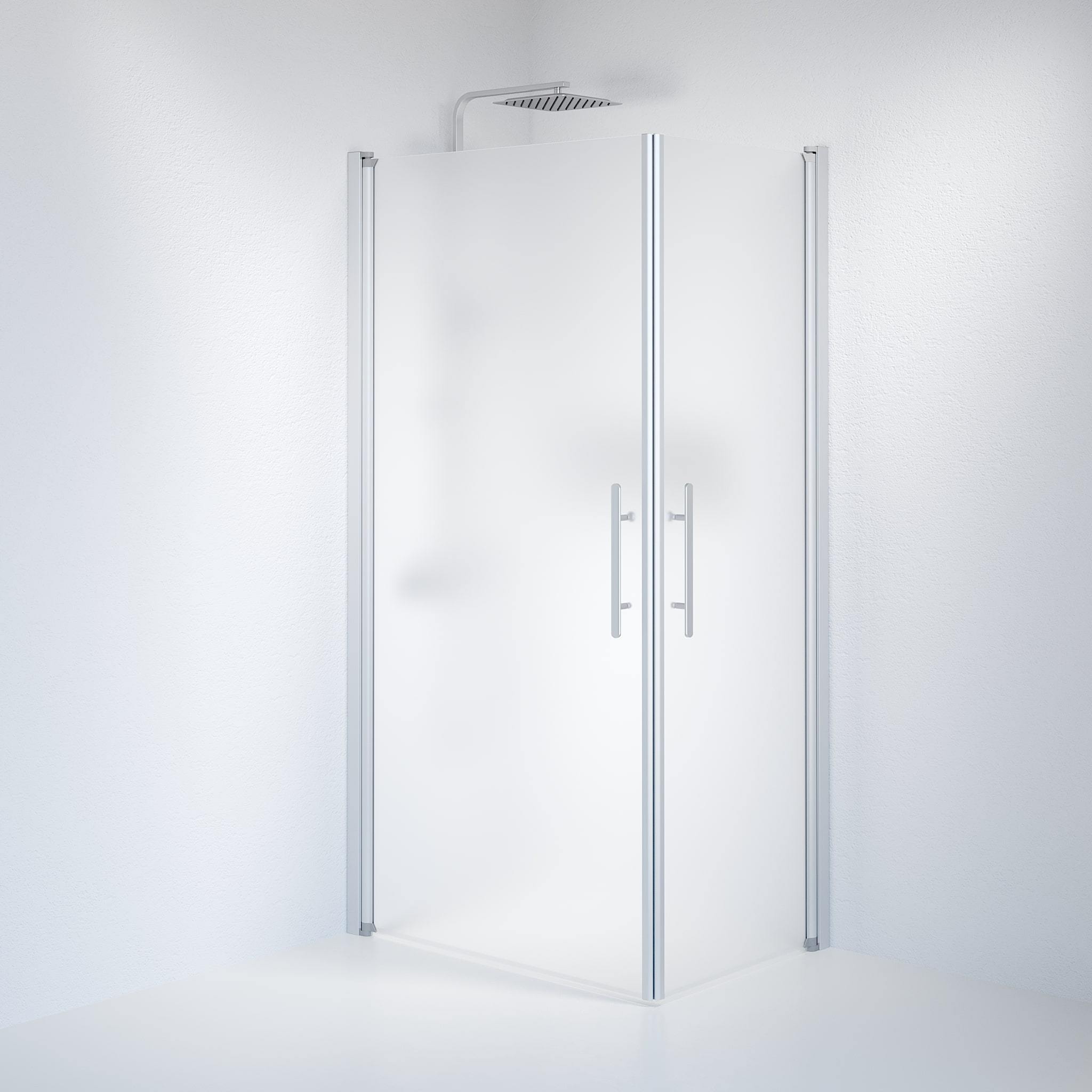 Kvadratisk - Frostad, Duschset - Kvadratisk, Matt/Satin - 70 cm - Duschkabinset - Kod - BATH DELUXE - PRESTIGE - 36-701-67-55-00 - BATHDELUXE SWEDEN