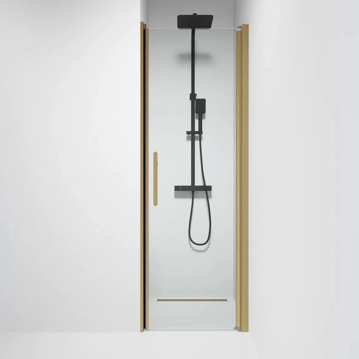 Vänern Niche Duschdörr, Klarglas, Brons Profil - Nischduschar - BATH DELUXE - PRESTIGE - 38 - 070 - 70 - 50 - 00 - BATHDELUXE SWEDEN