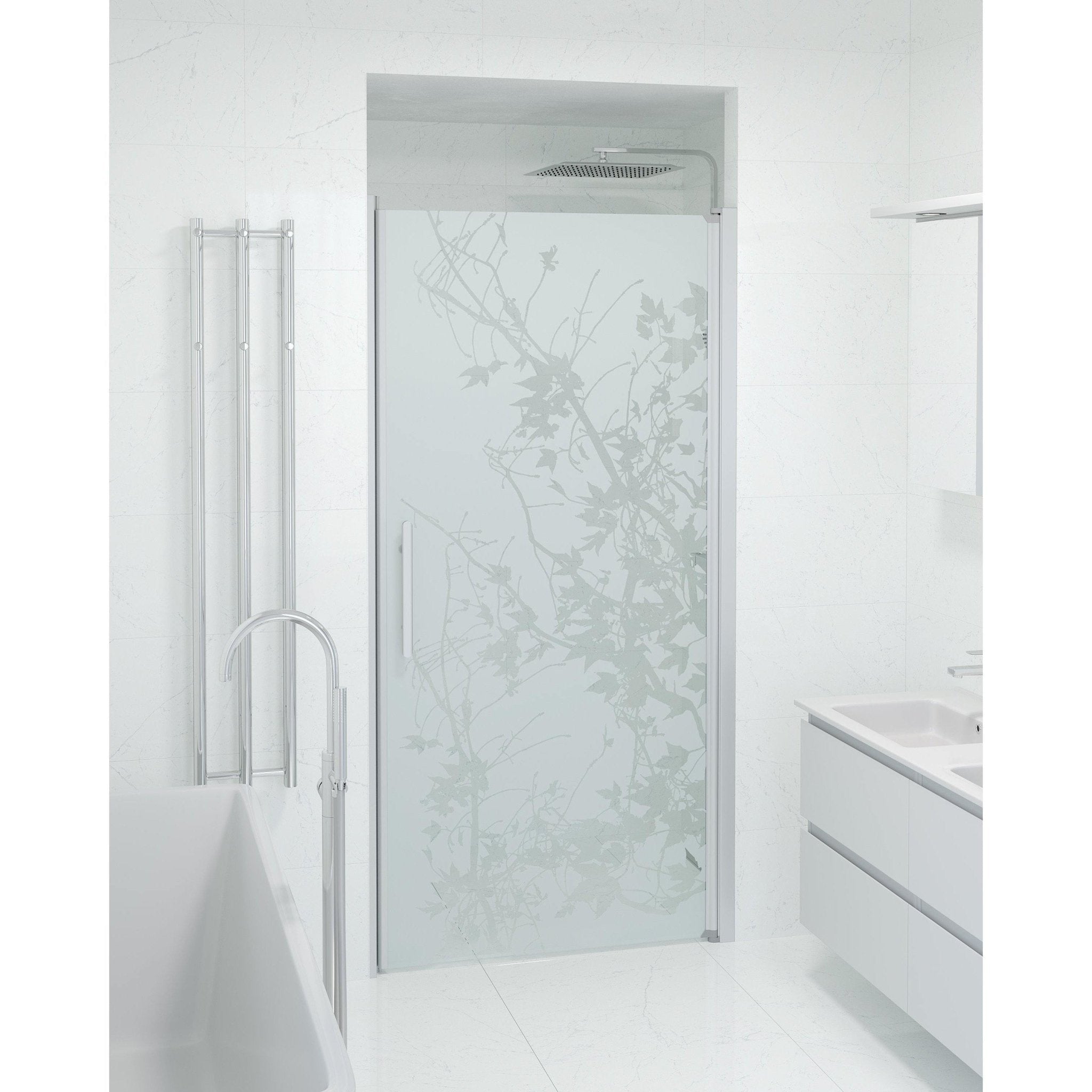 Nisch - Dekor, Duschset - Nisch, Dekor/Satin - 80 cm - Duschkabinset - Kod - BATH DELUXE - PRESTIGE - 38-080-02-54-00 - BATHDELUXE SWEDEN