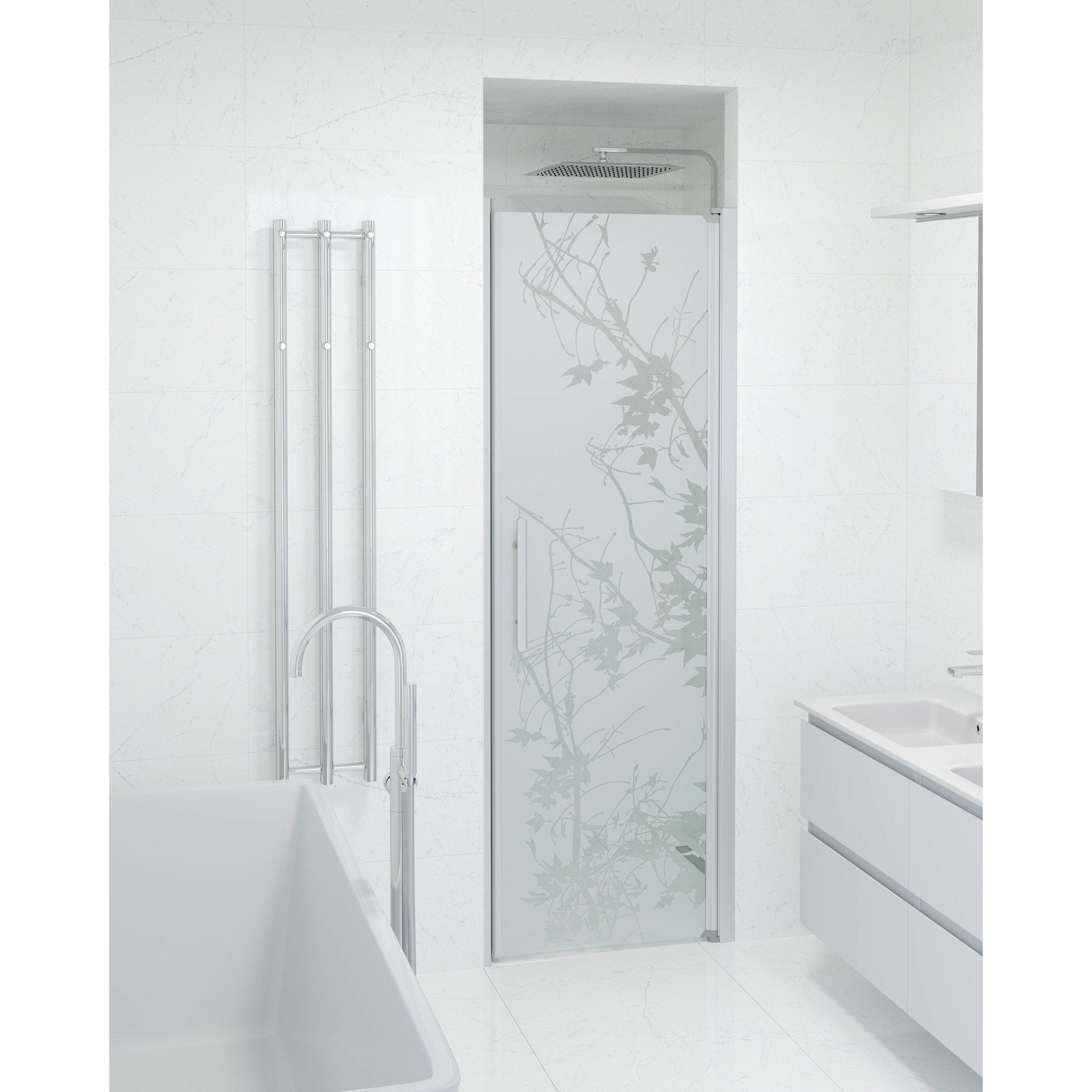 Nisch - Dekor, Duschset - Nisch, Dekor/Satin - 80 cm - Duschkabinset - Kod - BATH DELUXE - PRESTIGE - 38-080-02-54-00 - BATHDELUXE SWEDEN