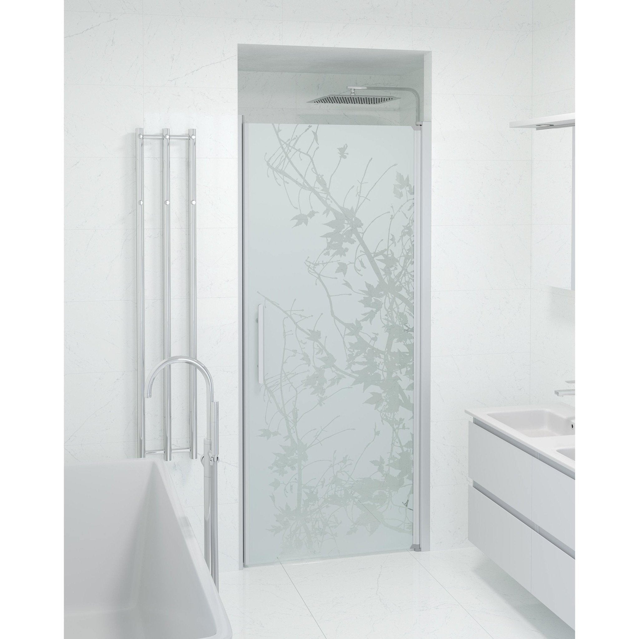 Nisch - Dekor, Duschset - Nisch, Dekor/Satin - 80 cm - Duschkabinset - Kod - BATH DELUXE - PRESTIGE - 38-080-02-54-00 - BATHDELUXE SWEDEN
