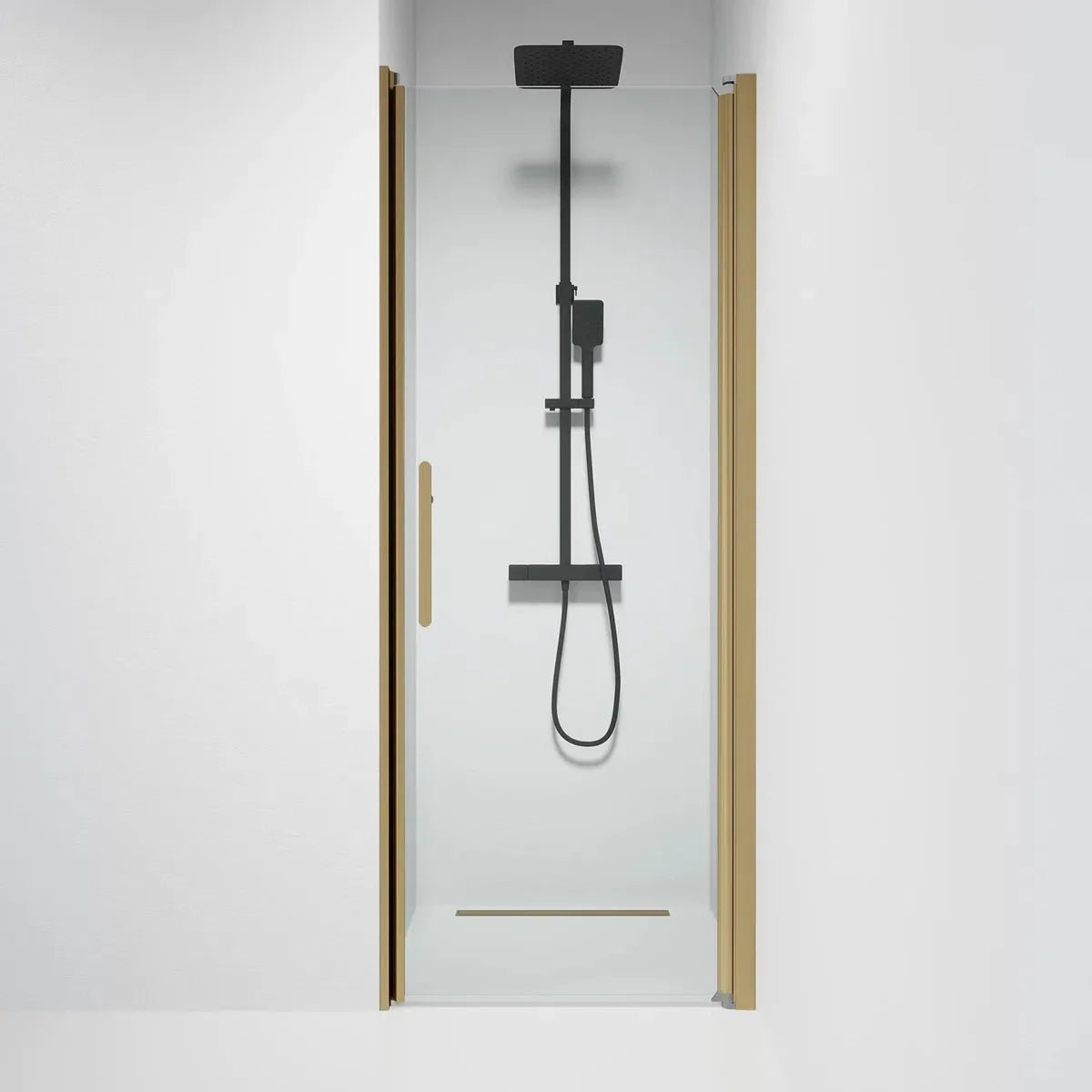 Vänern Niche Duschdörr, Klarglas, Brons Profil - Nischduschar - BATH DELUXE - PRESTIGE - 38 - 080 - 70 - 50 - 00 - BATHDELUXE SWEDEN