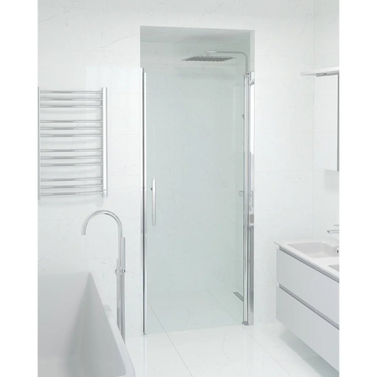 Vänern Niche Duschdörr, Klarglas, Krom Profil - Nischduschar - BATH DELUXE - PRESTIGE - 38 - 090 - 01 - 50 - 00 - BATHDELUXE SWEDEN