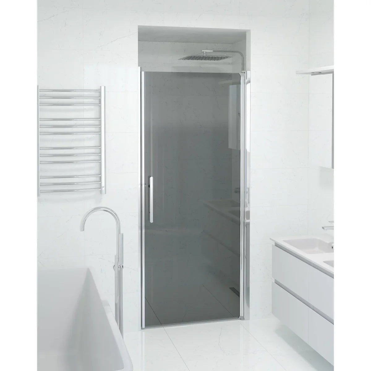 Vänern Niche Duschdörr, Rökfärgat Glas, Krom Profil - Nischduschar - BATH DELUXE - PRESTIGE - 38 - 090 - 01 - 56 - 00 - BATHDELUXE SWEDEN