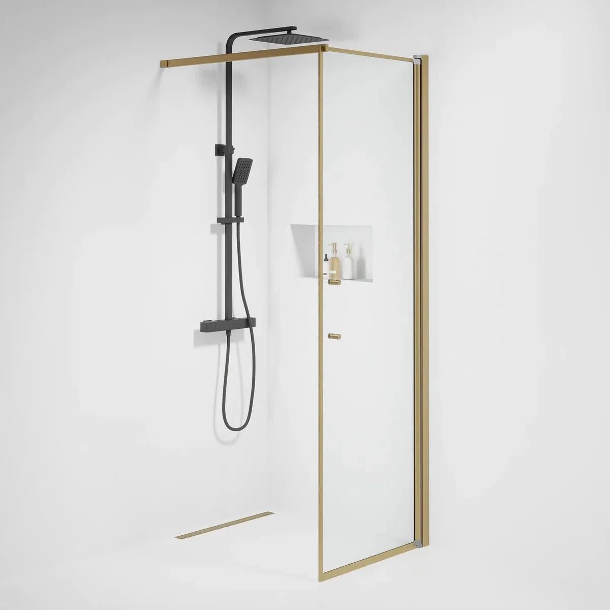Vänern Duschvägg, Klarglas, Brons Profil - Duschväggar - BATH DELUXE - PRESTIGE - 39 - 070 - 70 - 50 - 00 - BATHDELUXE SWEDEN