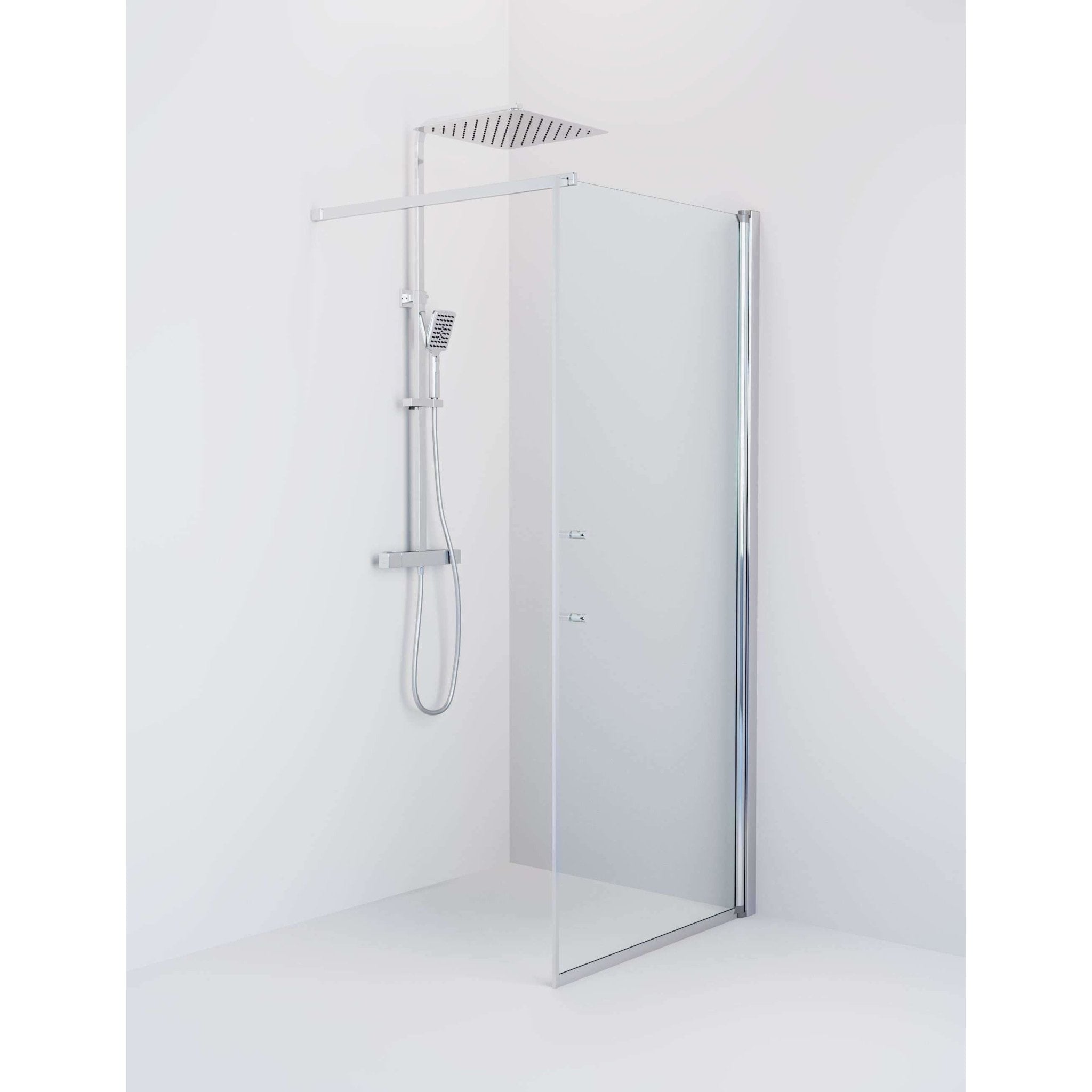 Wall - Clear, Shower Enclosure Set - Code, Clear/Chrome - 100 cm - MASTERSTORE - 8595677121797 - Shower Enclosure Set - Code - 39 - 100 - 60 - 50 - 00 - 8595677121797