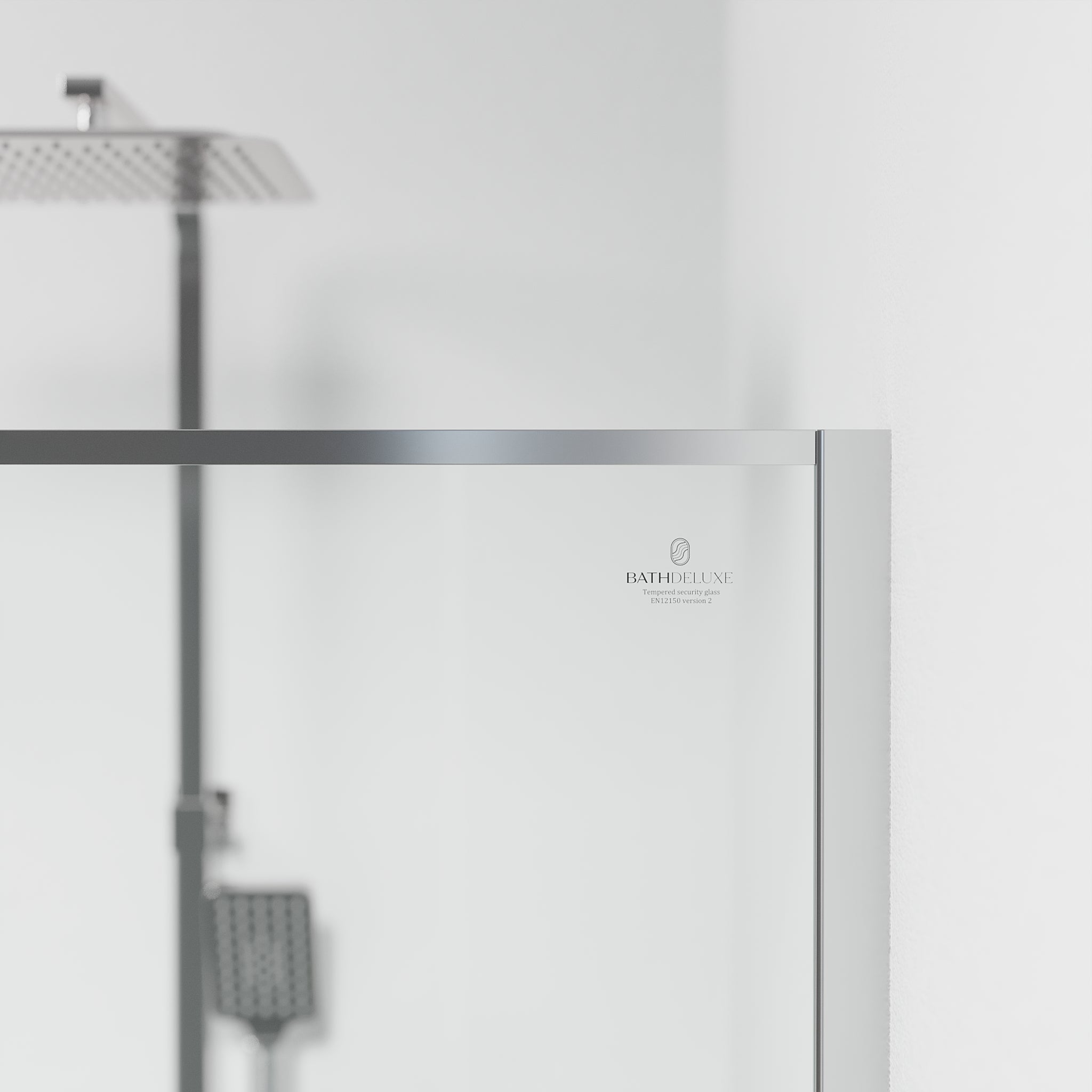 Tulsa, Duschvägg, Krom - 90 cm - Duschvägg - BATH DELUXE - BASIC - 42-090-13-60-02 - BATHDELUXE SWEDEN