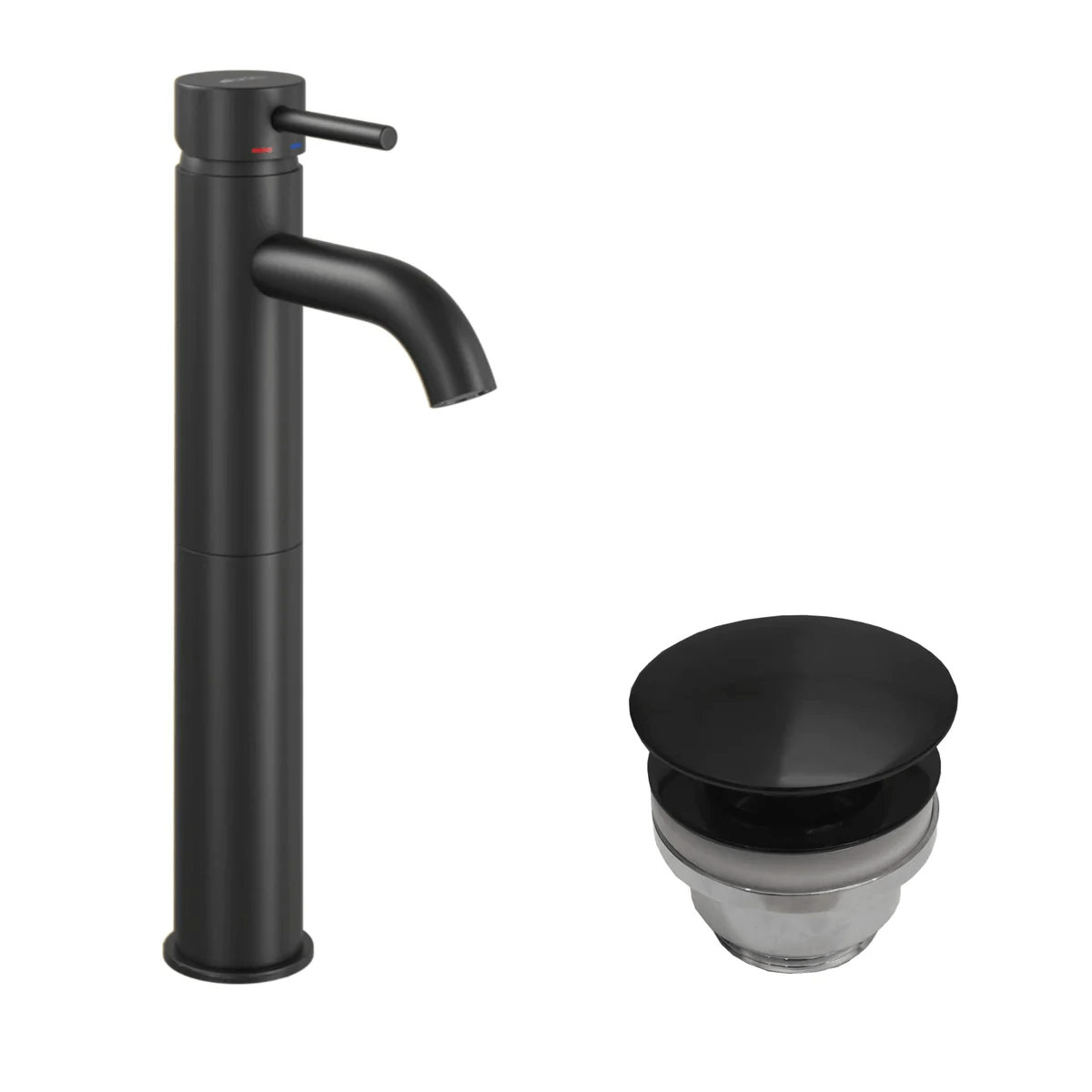 Dragør Hög Tvättställblandare + Rødby Bottenventil - Tvättställblandare - BATH DELUXE - EXCLUSIVE - 48 - 005 - 00 - 02 - 30 - BATHDELUXE SWEDEN