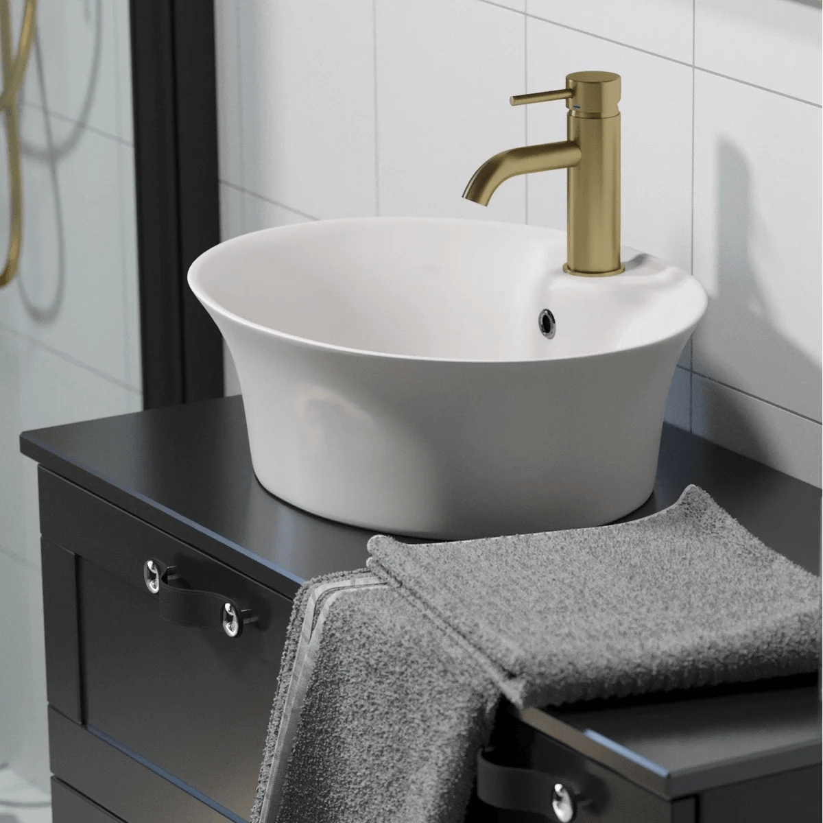 Dragør Tvättställblandare Dragør + Rødby Bottenventil - Tvättställblandare - BATH DELUXE - EXCLUSIVE - 48 - 005 - 01 - 70 - 30 - BATHDELUXE SWEDEN