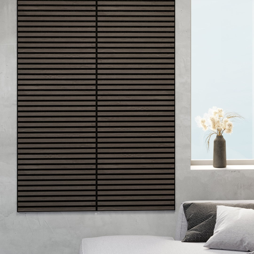 Akustikpanel 60 x 60 cm - 12 mm - valnöt - Vasavik - Akustikpaneler - Panel Deluxe - Vasavik - 54-060-07-84-12 - BATHDELUXE SWEDEN