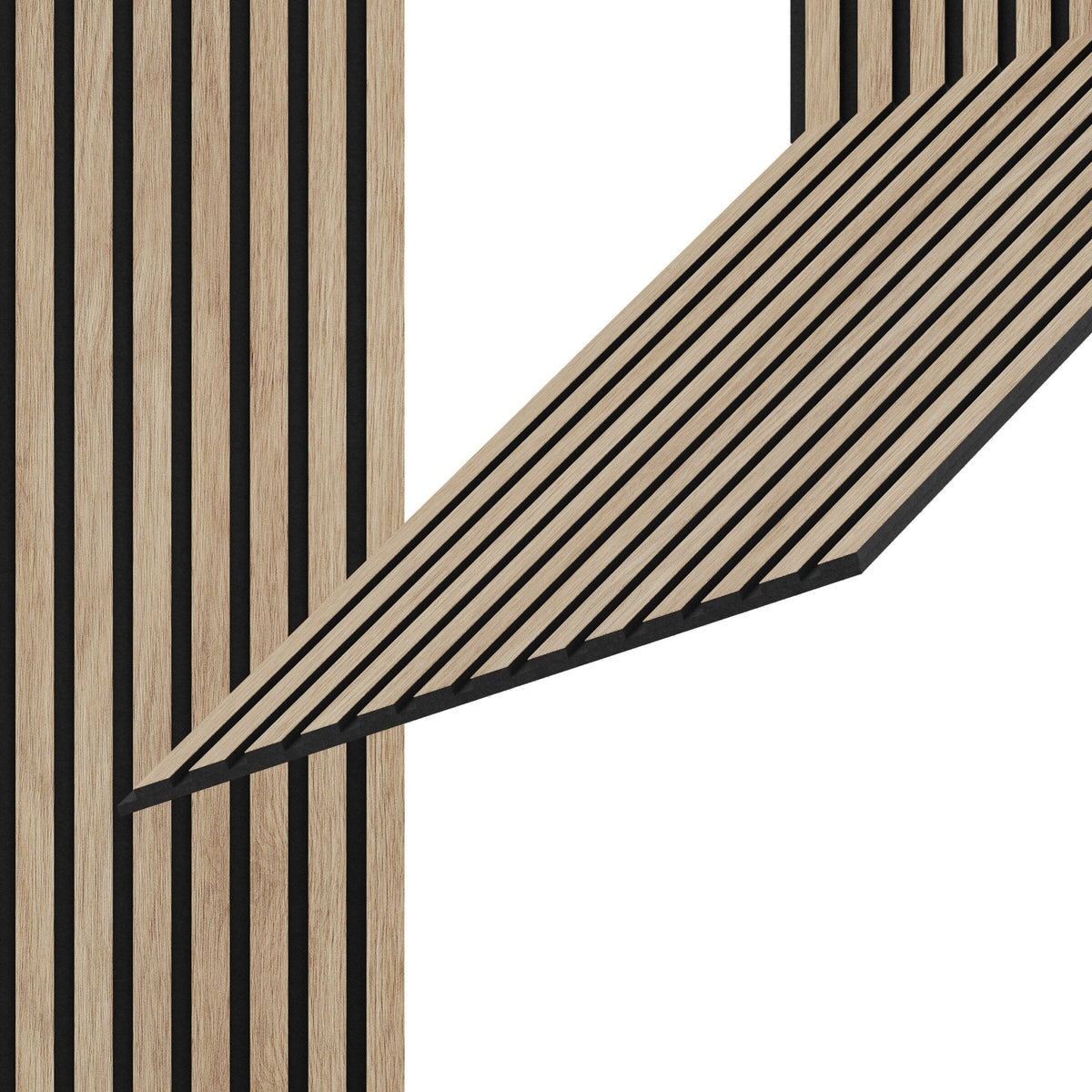 Acoustic Panel 240 x 52 cm - 12 mm - Light Oak - Vasahamn - MASTERSTORE - 8595677198874 - Acoustic panels - 54-240-01-86-12 - 8595677198874