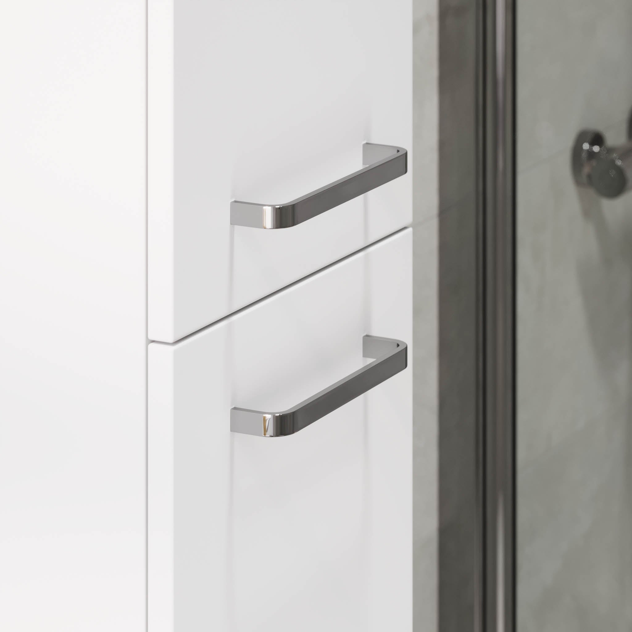 Voss Högskåp - Vit Matt - Högskåp - BATH DELUXE - PRESTIGE - 70-035-54-01-60 - BATHDELUXE SWEDEN