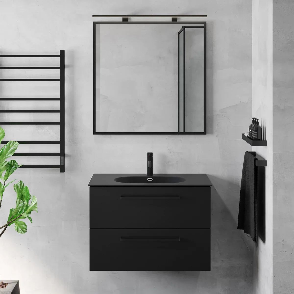 Vegusdal Badrumsmöbel - Tvättställsskåp - BATH DELUXE - PRESTIGE - 70 - 080 - 61 - 02 - 40 - BATHDELUXE SWEDEN
