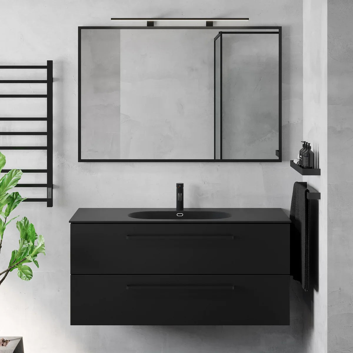 Vegusdal Badrumsmöbel - Tvättställsskåp - BATH DELUXE - PRESTIGE - 70 - 120 - 61 - 02 - 40 - BATHDELUXE SWEDEN