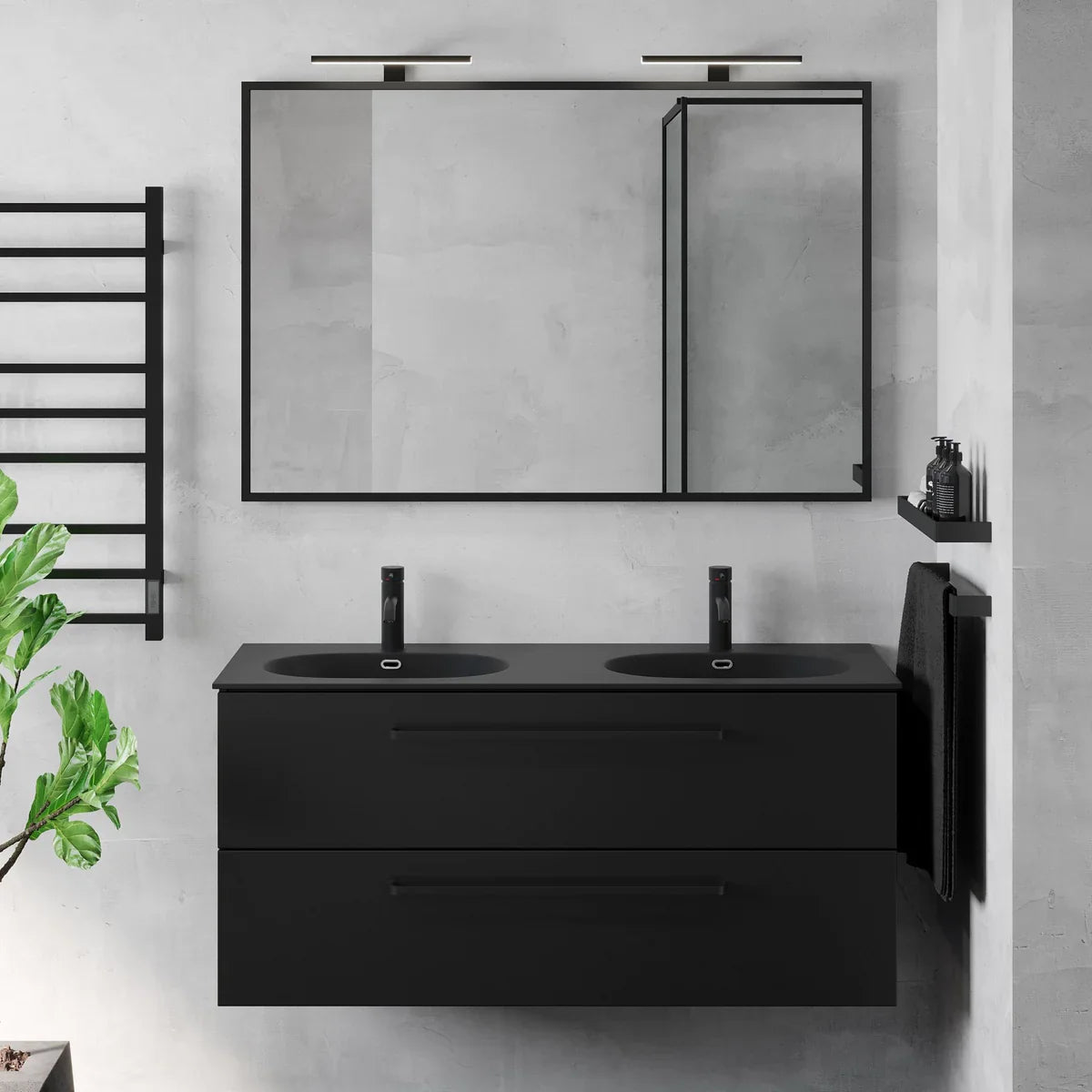 Vegusdal Badrumsmöbel - Tvättställsskåp - BATH DELUXE - PRESTIGE - 70 - 120 - 61 - 02 - 41 - BATHDELUXE SWEDEN