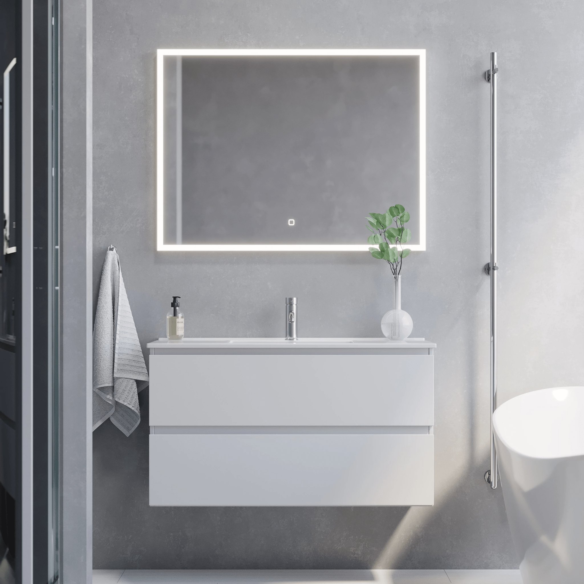 Sandshamn, Furniture Set - Code, White Mat - 60 cm - MASTERSTORE - 8595677150902 - Furniture Set - Code - 73 - 060 - 70 - 01 - 30 - 8595677150902