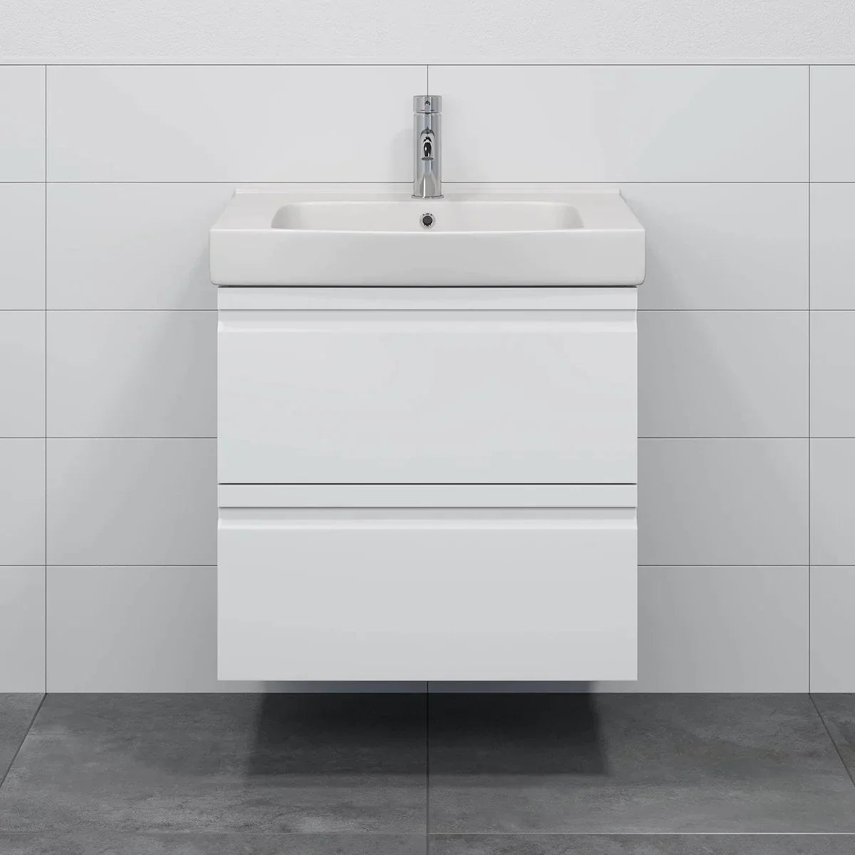 Kroken Badrumsmöbel, Vit Matt - Tvättställsskåp - BATH DELUXE - PRESTIGE - 74 - 060 - 62 - 01 - 30 - BATHDELUXE SWEDEN