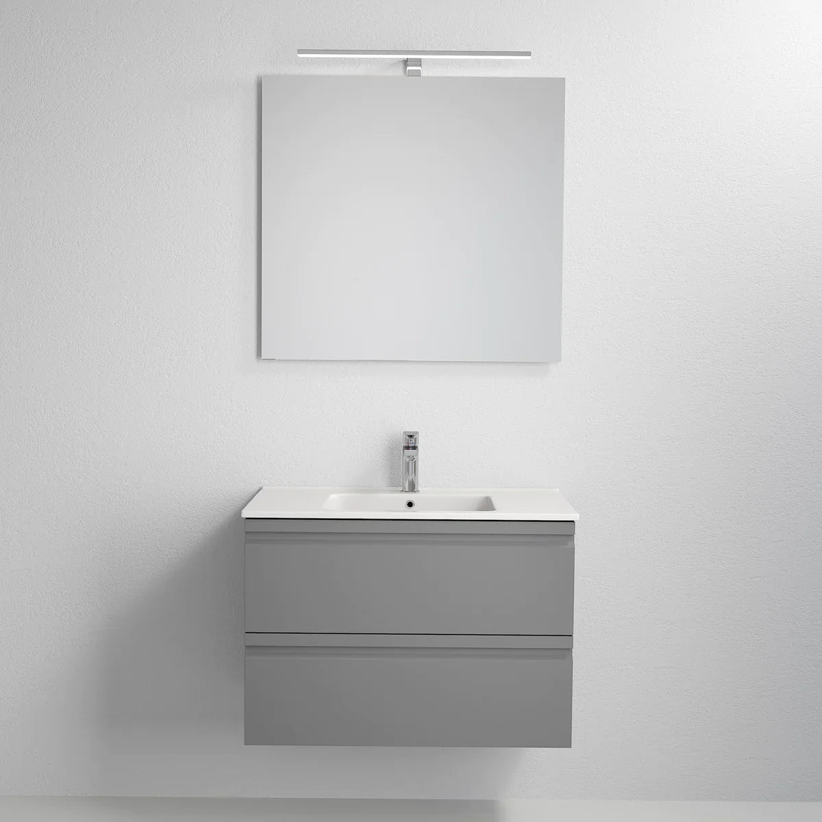 Klokkarvik Badrumsmöbel, Grå Matt - Tvättställsskåp - BATH DELUXE - PRESTIGE - 74 - 080 - 01 - 03 - 00 - BATHDELUXE SWEDEN