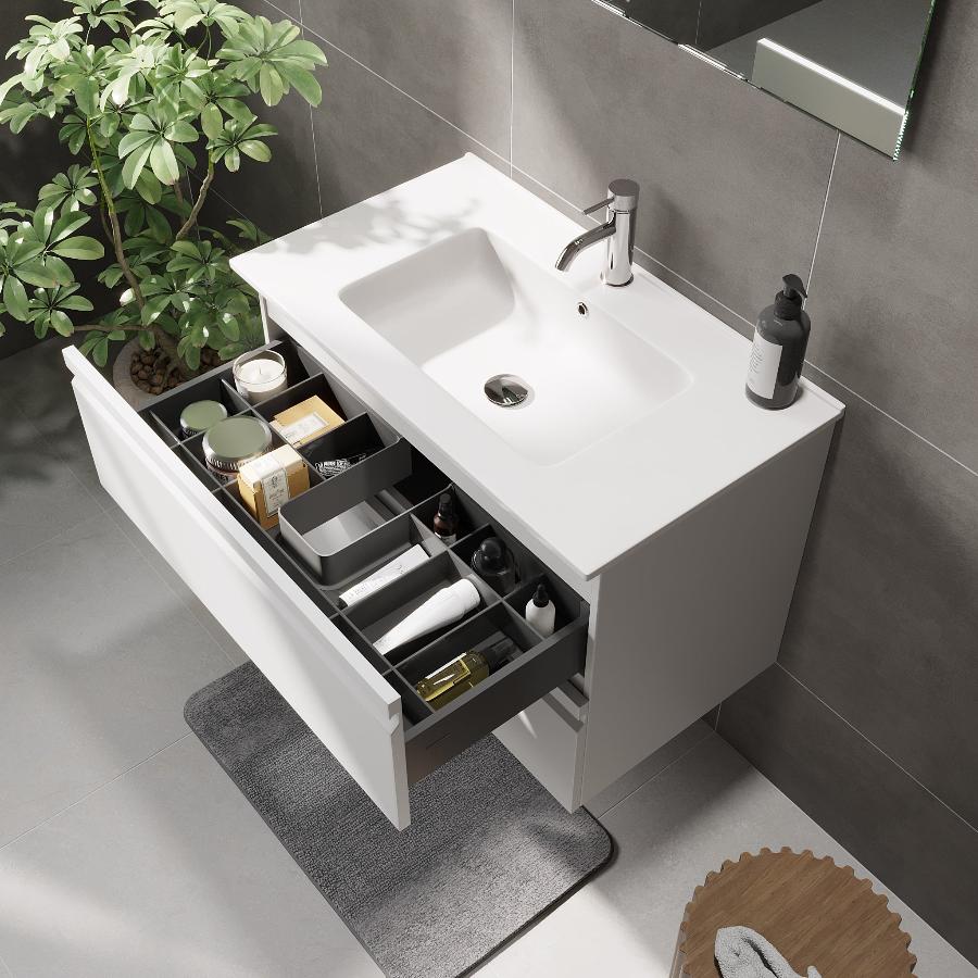 Klokkarvik, Furniture Set - Code, White Mat - 121 cm - MASTERSTORE - 8595677127515 - Furniture Set - Code - 74 - 120 - 01 - 01 - 00 - 8595677127515