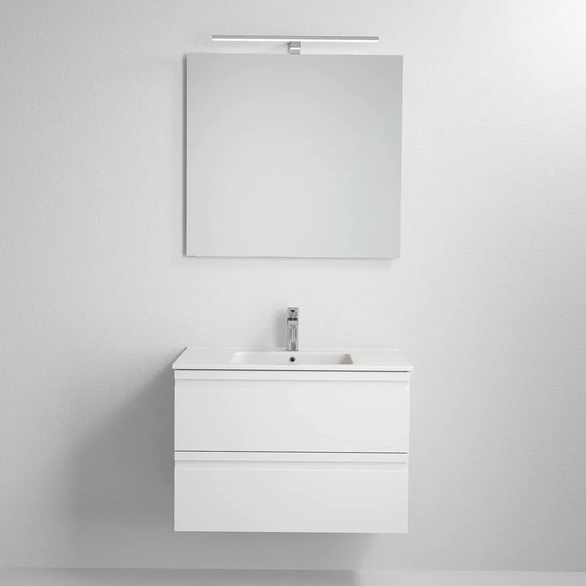 Klokkarvik Badrumsmöbel, Vit Högblank - Tvättställsskåp - BATH DELUXE - PRESTIGE - 74 - 120 - 01 - 11 - 00 - BATHDELUXE SWEDEN