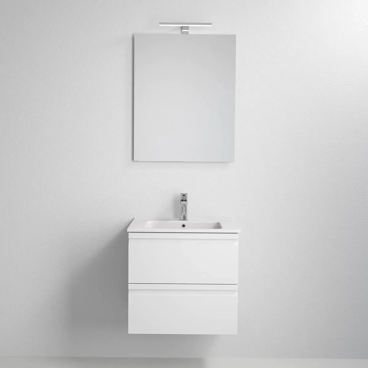 Klokkarvik Badrumsmöbel, Vit Högblank - Tvättställsskåp - BATH DELUXE - PRESTIGE - 74 - 120 - 01 - 11 - 00 - BATHDELUXE SWEDEN