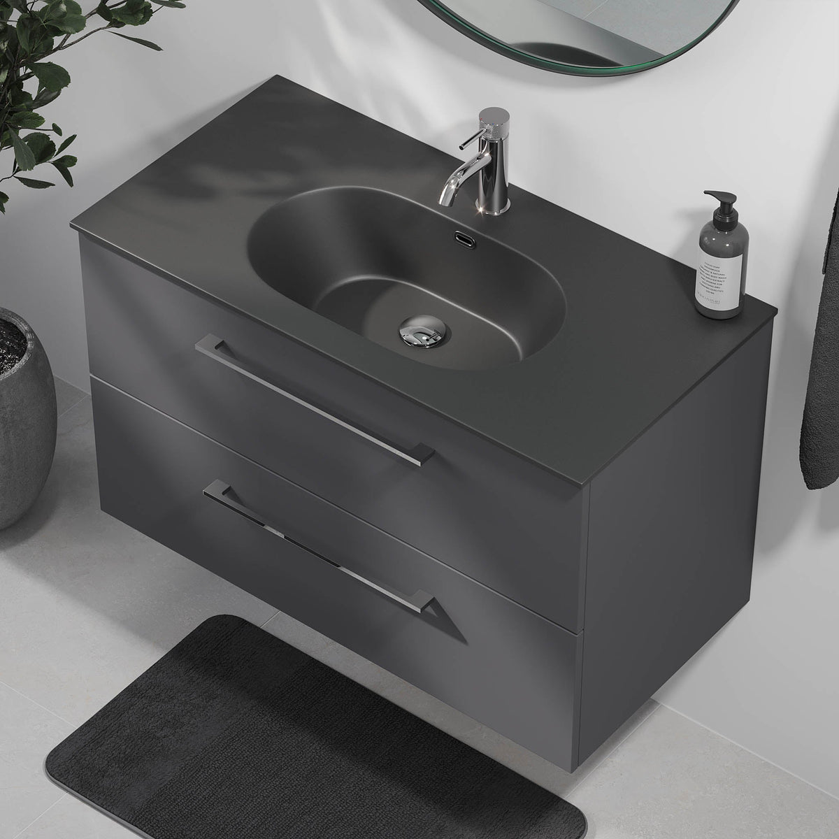 Horten, Furniture Set - Code, Grey Anthracite - 60 cm - MASTERSTORE - 8595677190878 - Furniture Set - Code - 75 - 060 - 60 - 43 - 40 - 8595677190878