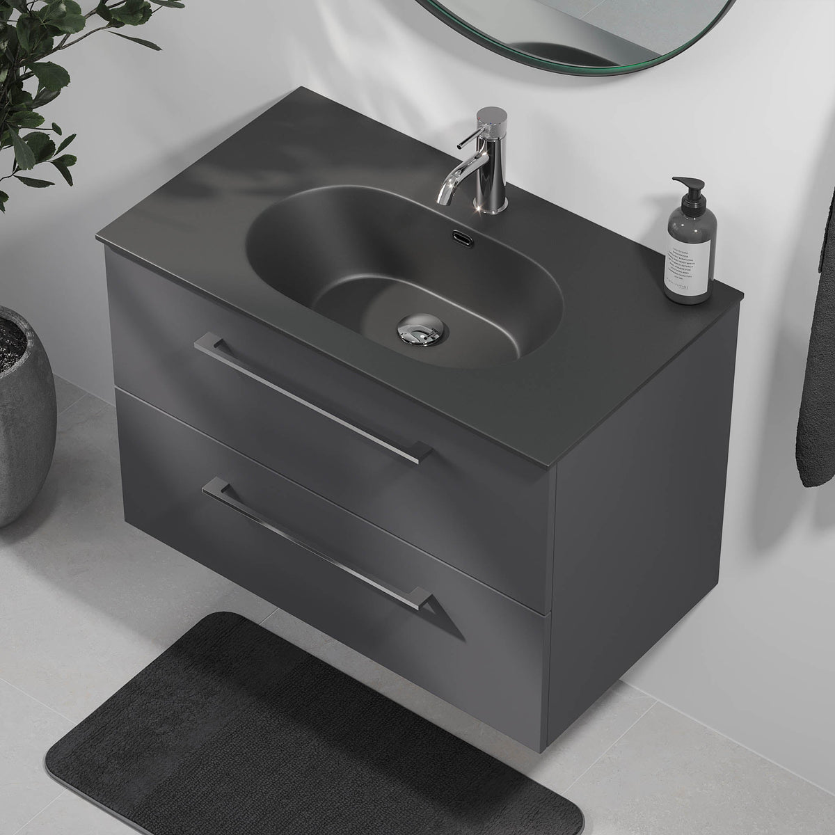 Horten, Furniture Set - Code, Grey Anthracite - 60 cm - MASTERSTORE - 8595677190878 - Furniture Set - Code - 75 - 060 - 60 - 43 - 40 - 8595677190878