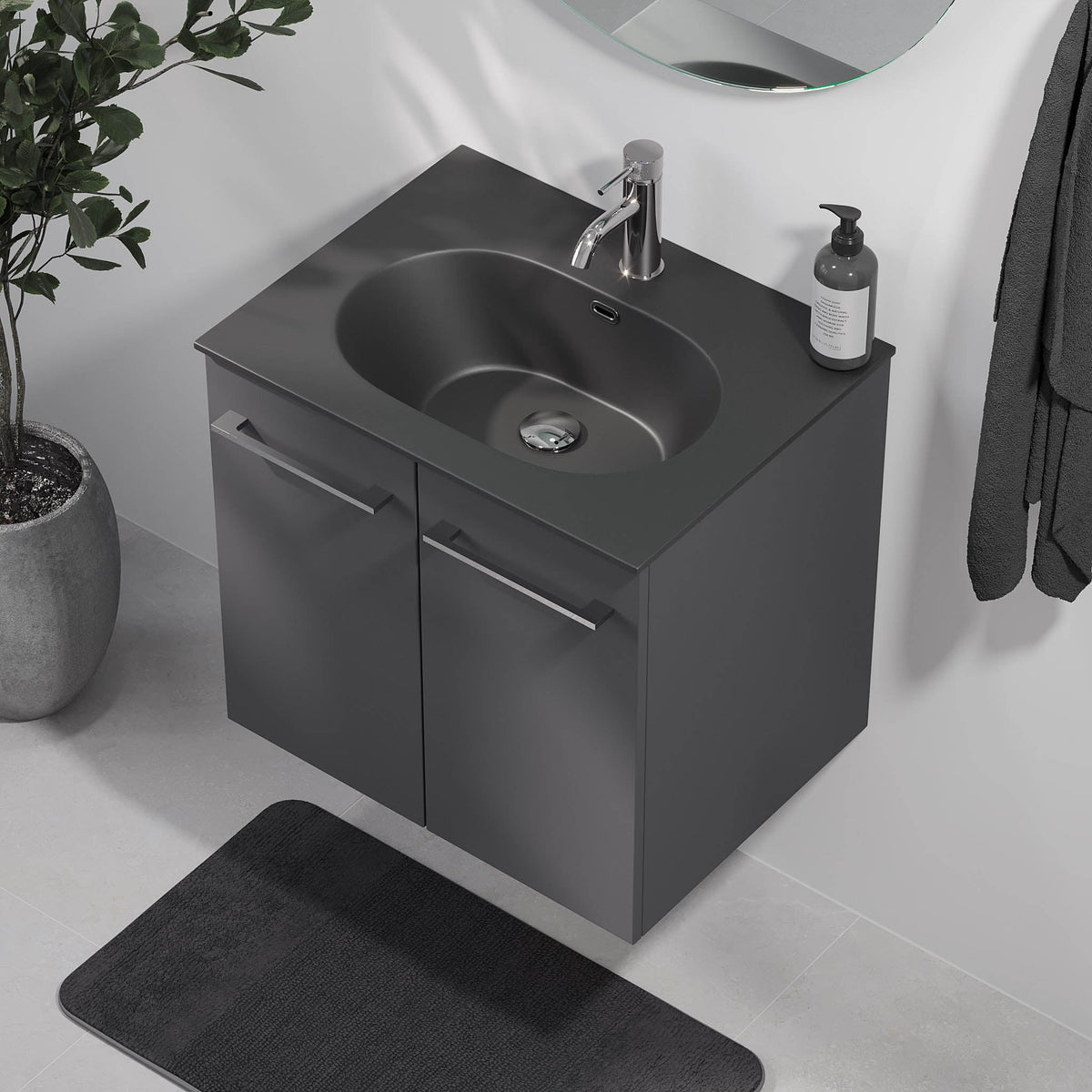 Horten, Furniture Set - Code, Grey Anthracite - 60 cm - MASTERSTORE - 8595677190878 - Furniture Set - Code - 75 - 060 - 60 - 43 - 40 - 8595677190878