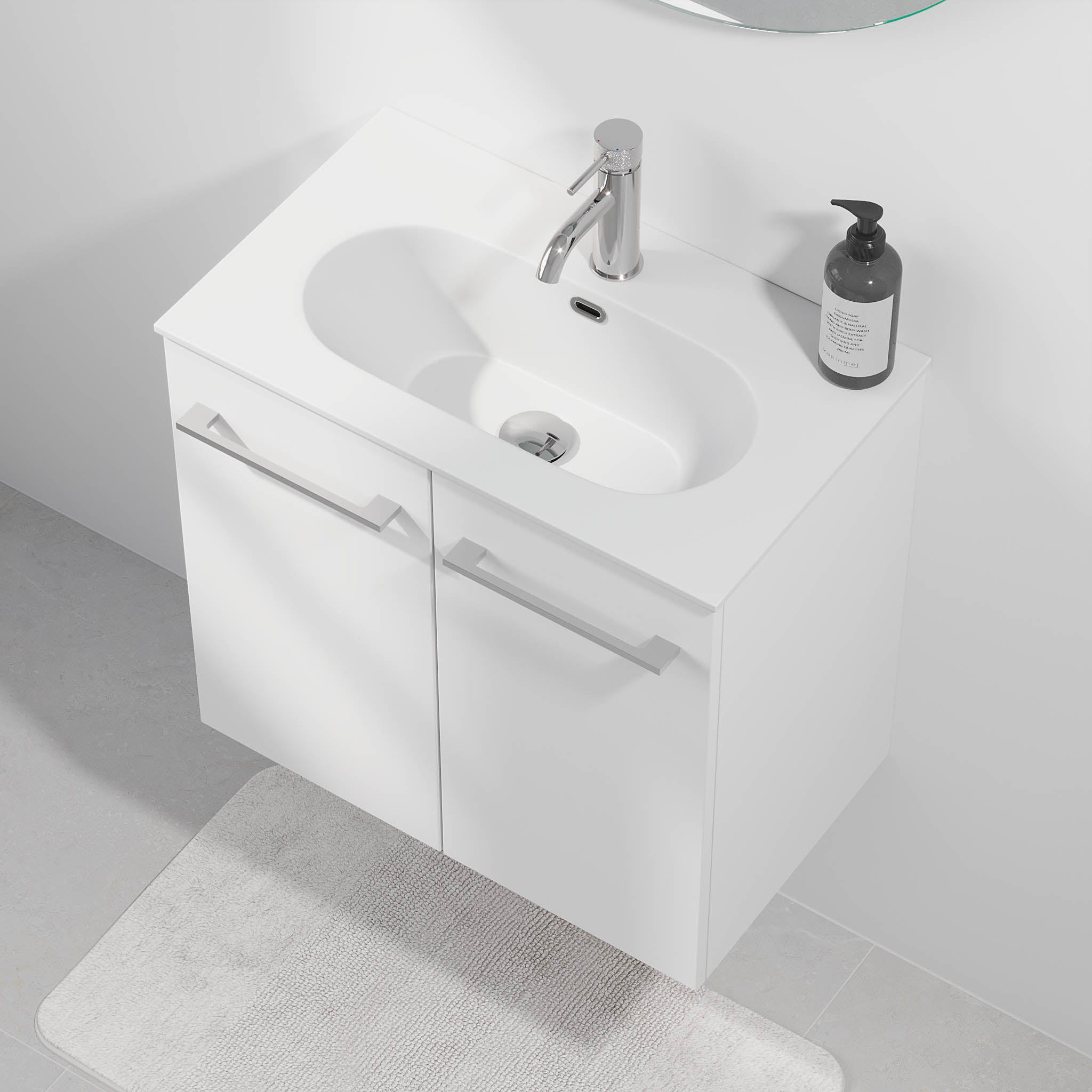 Harstad Badrumsmöbel Slimline, Vit Matt - Tvättställsskåp - BATH DELUXE - EXCLUSIVE - 75 - 060 - 72 - 01 - 40 - BATHDELUXE SWEDEN