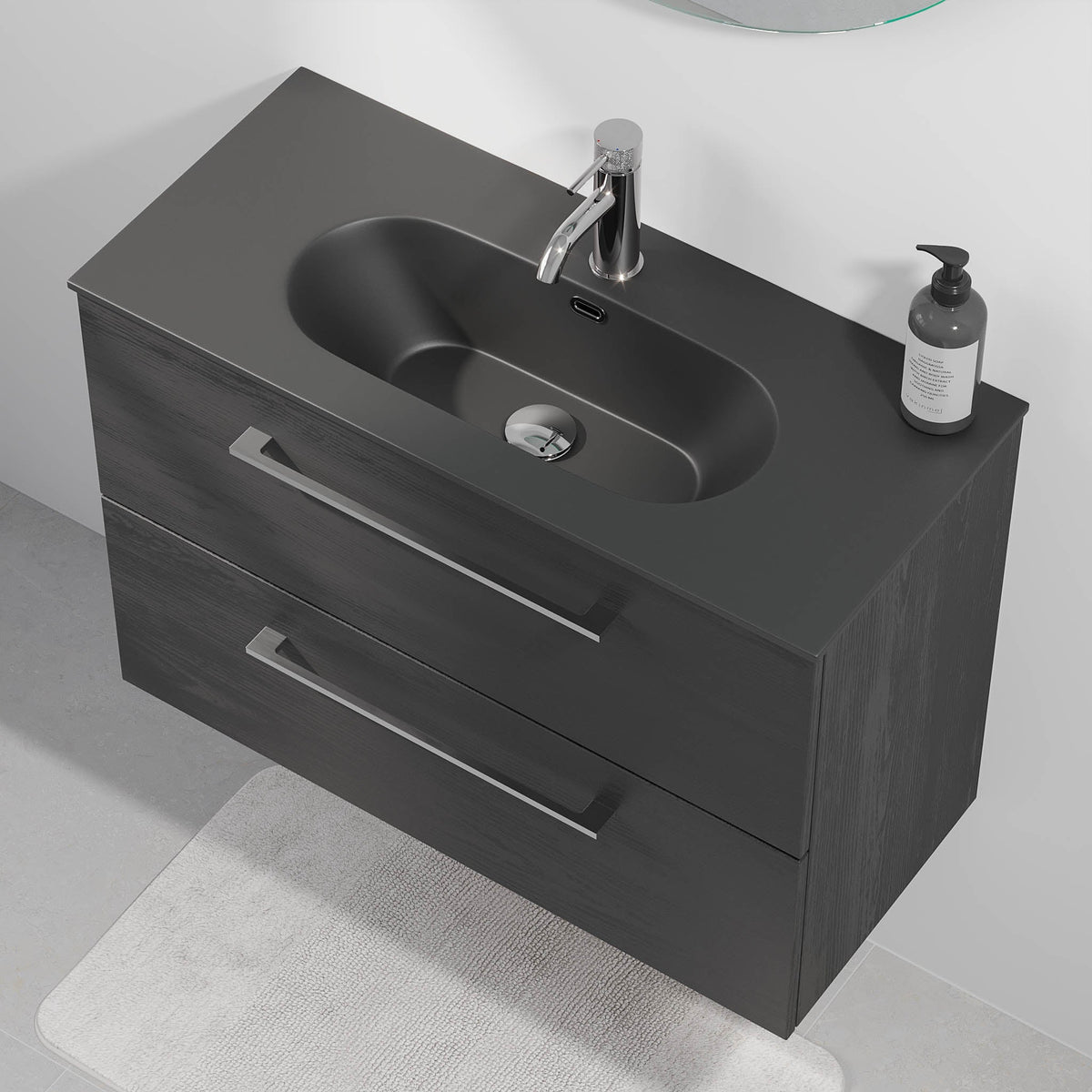 Horten, Furniture Set - Code, Black Wood - 80 cm - MASTERSTORE - 8595677190243 - Furniture Set - Code - 75 - 080 - 73 - 22 - 40 - 8595677190243