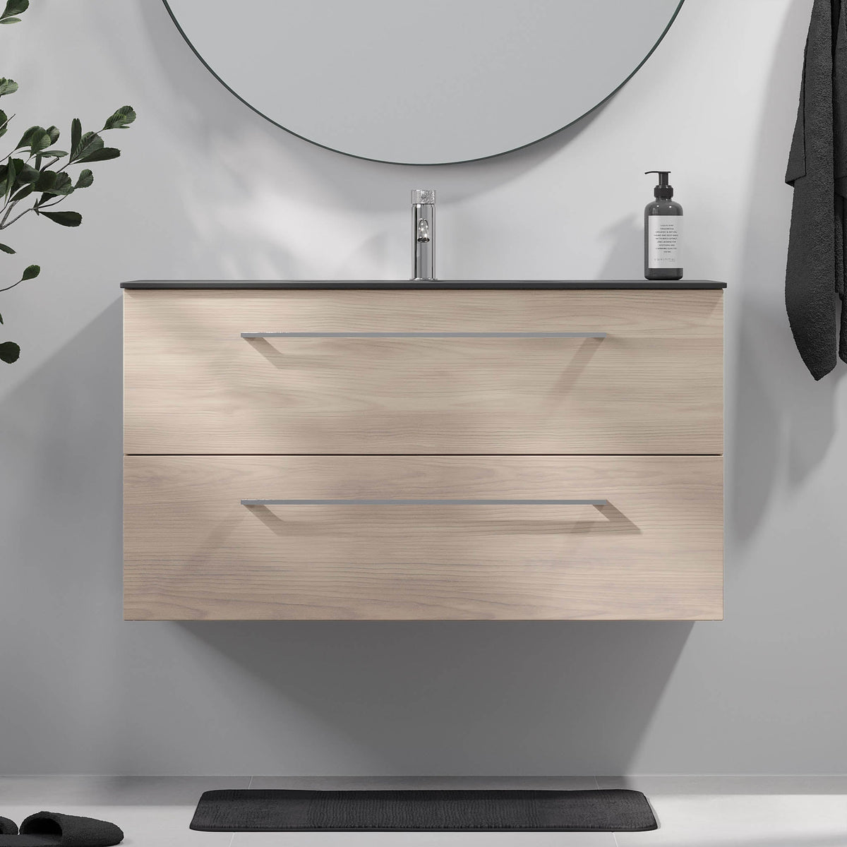 Horten, Furniture Set - Code, Grey Wood - 90 cm - MASTERSTORE - 8595677192124 - Furniture Set - Code - 75 - 090 - 60 - 33 - 40 - 8595677192124