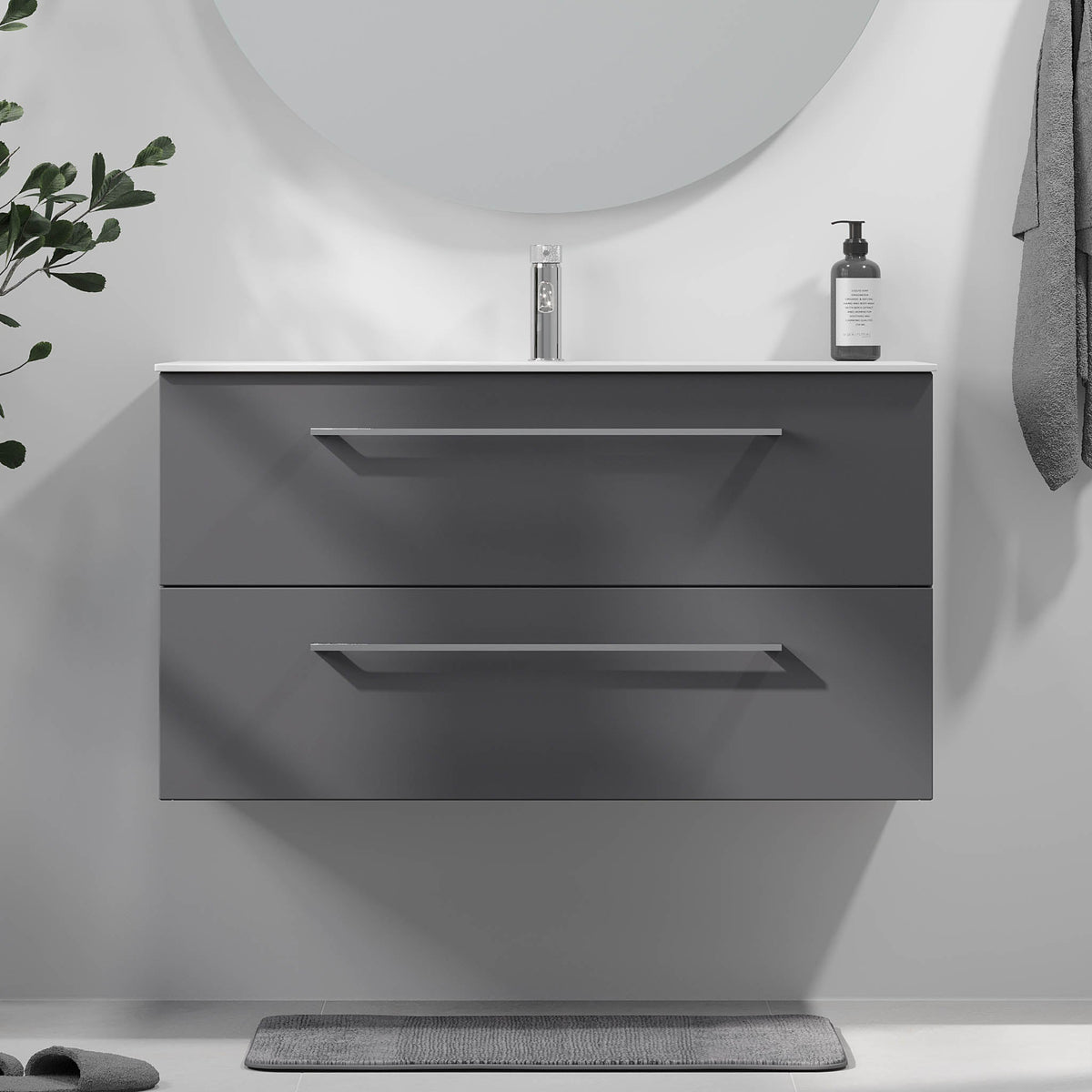 Harstad, Furniture Set - Code, Grey Anthracite - 100 cm - MASTERSTORE - 8595677191950 - Furniture Set - Code - 75 - 100 - 58 - 43 - 40 - 8595677191950