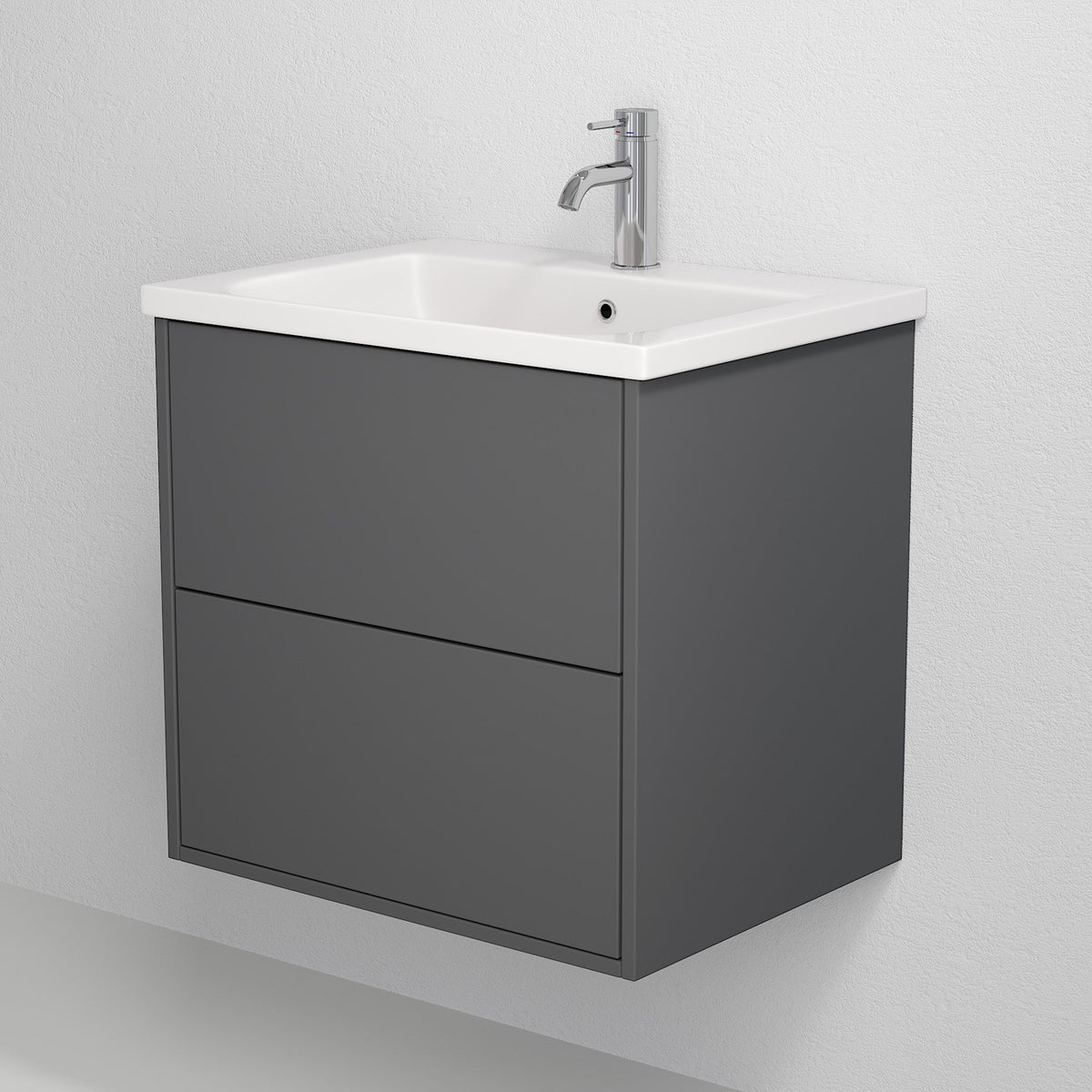 Marisletta Badrumsmöbel, Antracitgrå - Tvättställsskåp - BATH DELUXE - EXCLUSIVE - 76 - 090 - 21 - 03 - 00 - BATHDELUXE SWEDEN